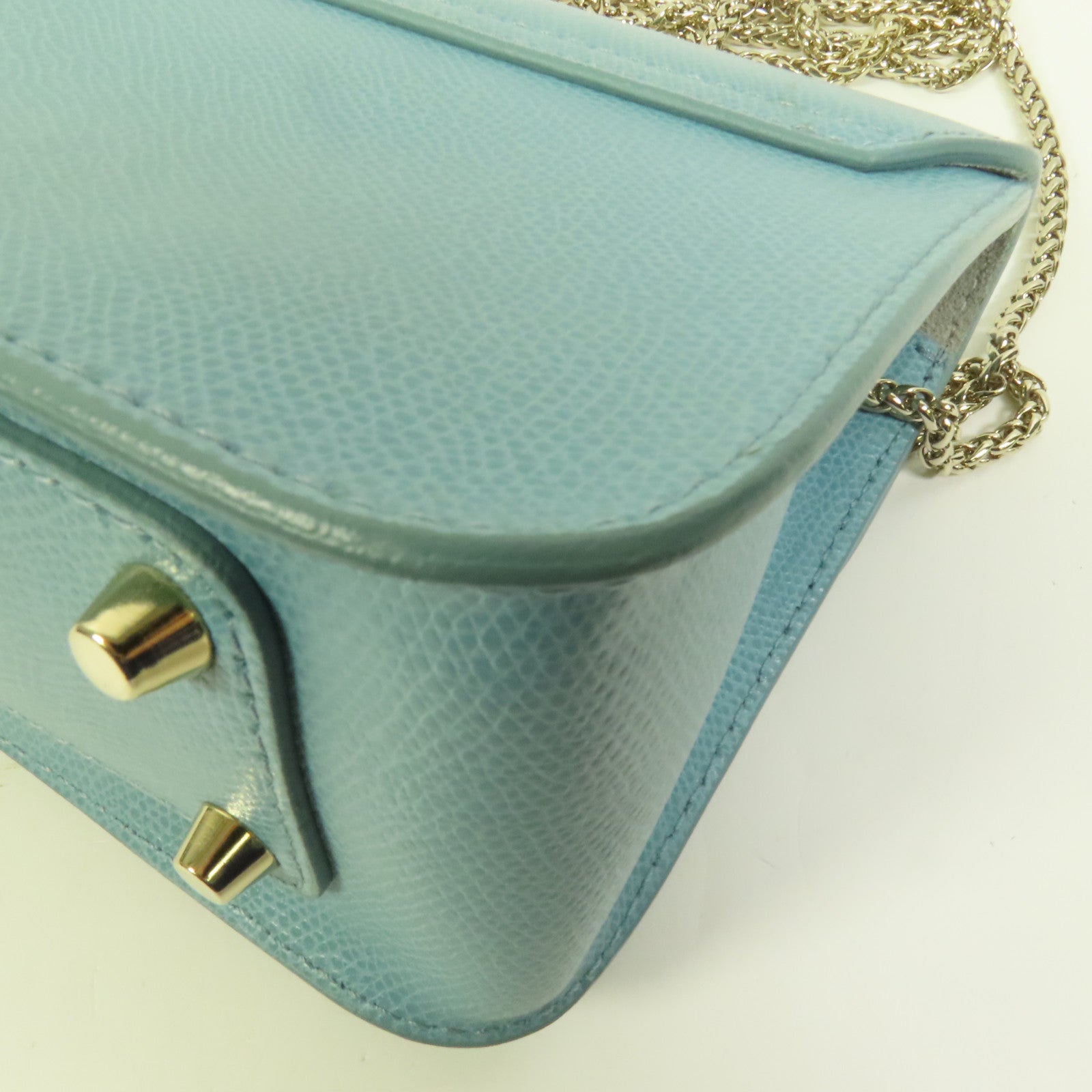 SELECTION 牛皮皮革Chain Shoulder Bag金扣鏈帶肩背袋