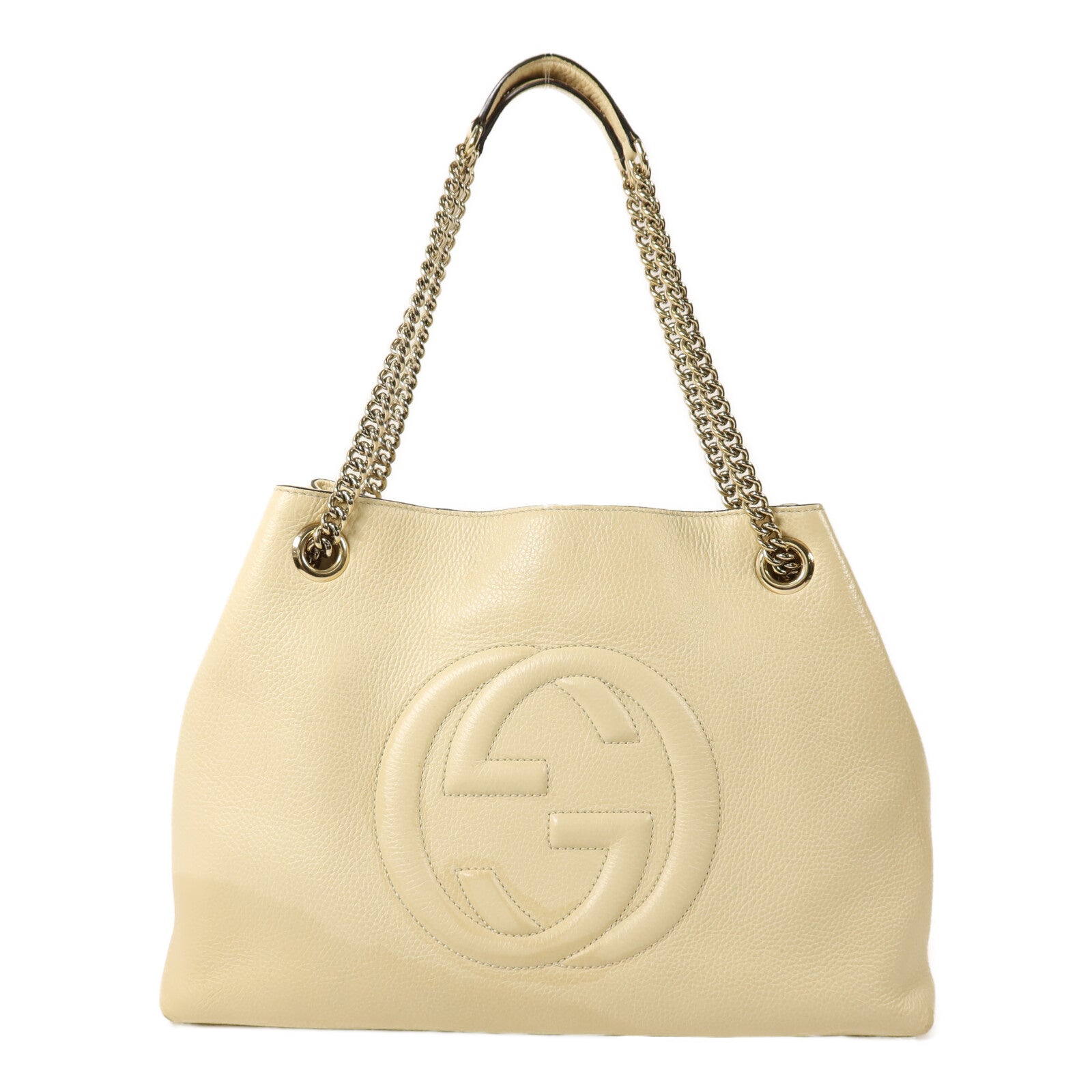 GUCCI 牛皮皮革Shoulder Bag鏈帶手挽肩背兩用袋