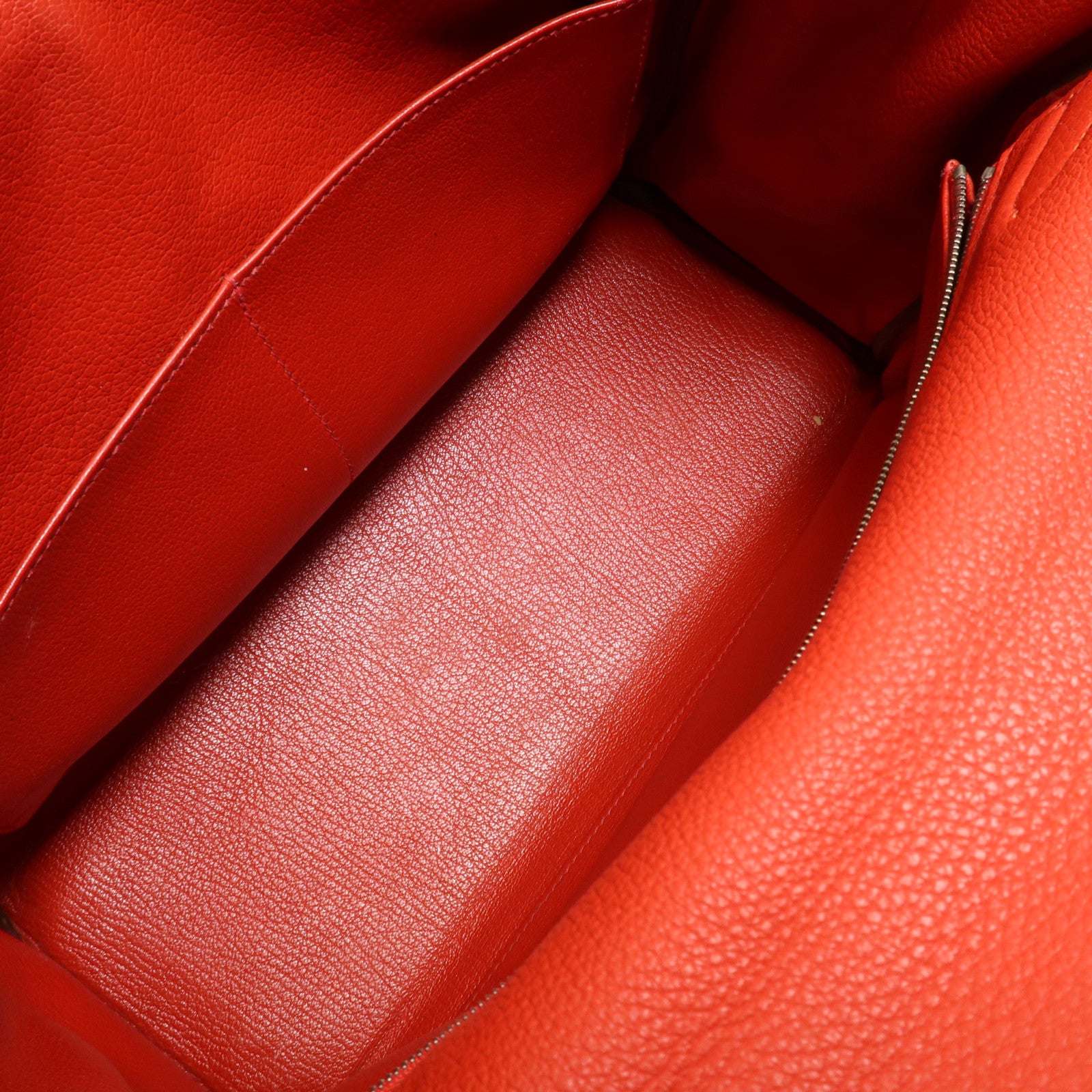 HERMES Clemence皮革Kelly 32銀扣手挽肩背兩用袋Rouge Casaque