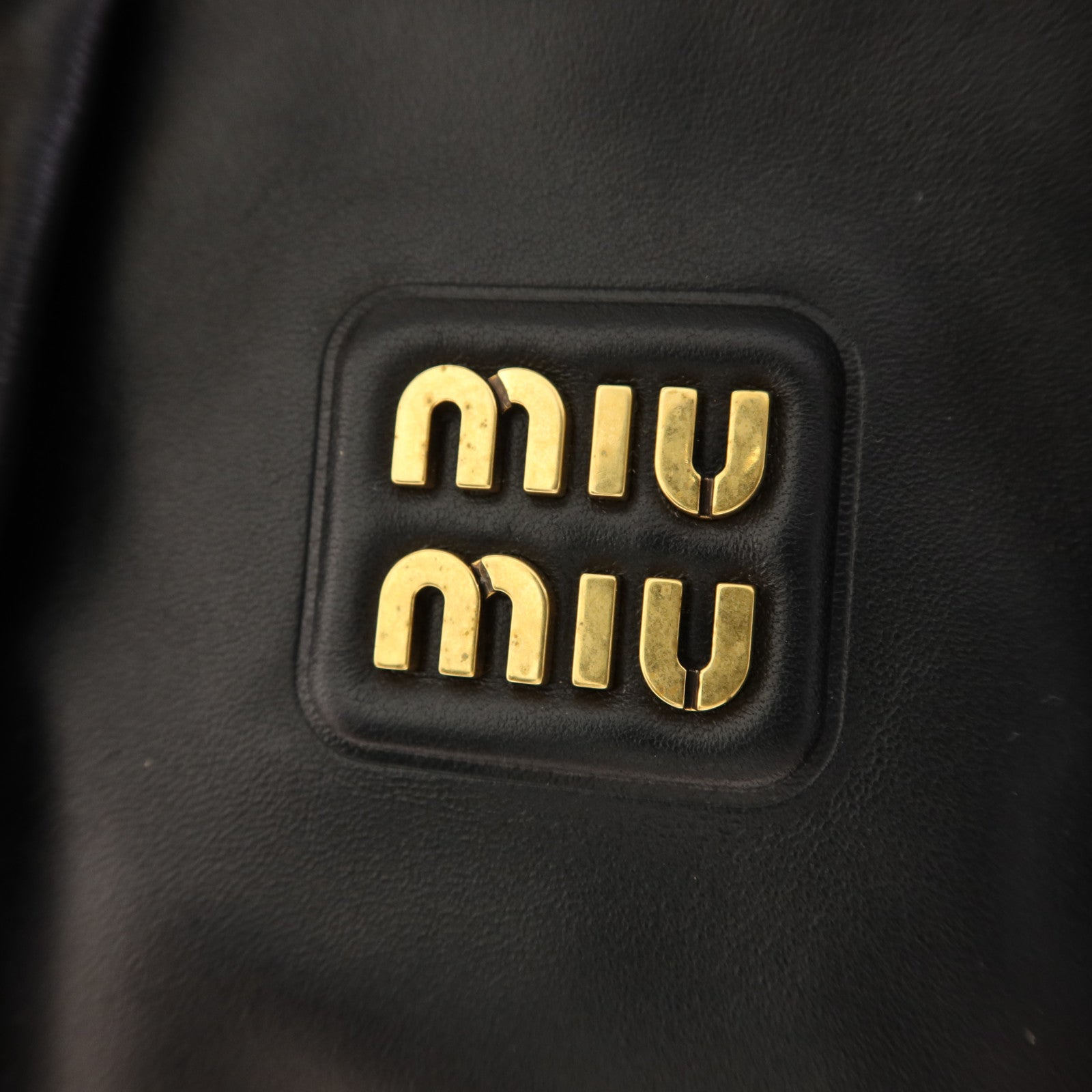 Miu Miu 羊皮皮革2 Way Shoudler Bag金扣手挽肩背兩用袋