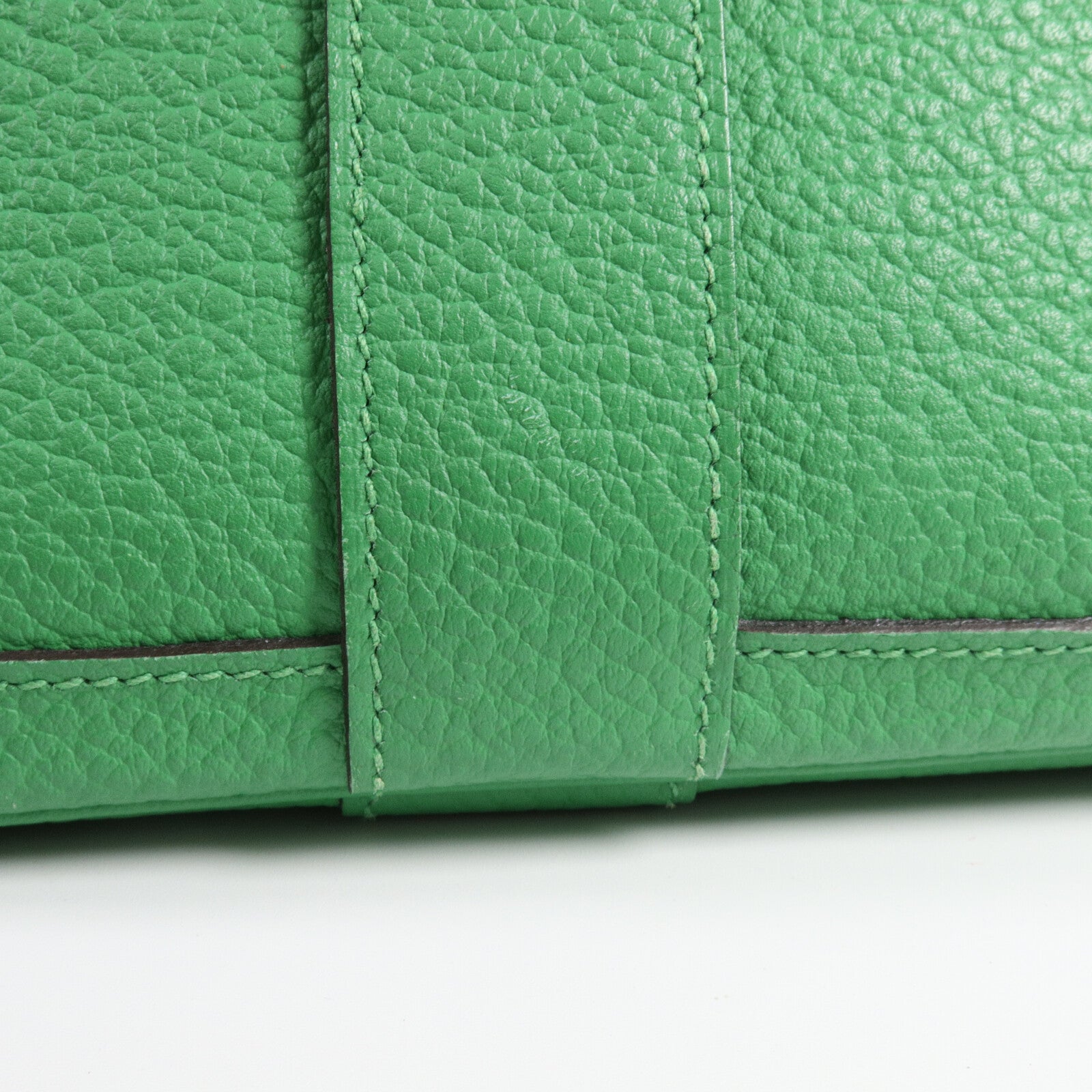 HERMES Country皮革Garden Party PM手挽袋Bamboo