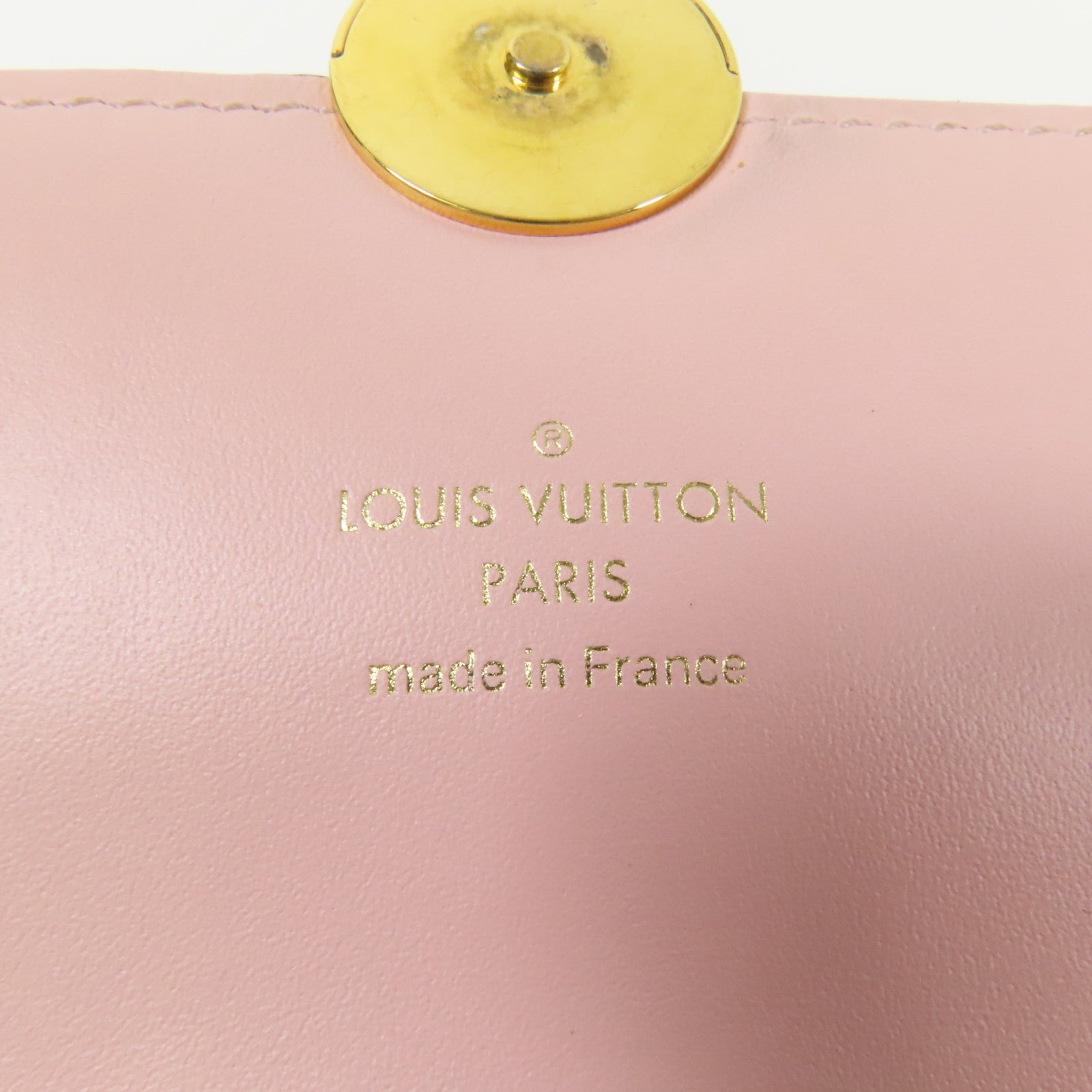 LOUIS VUITTON Monogram Flore Chain Wallet金扣鏈帶肩背袋