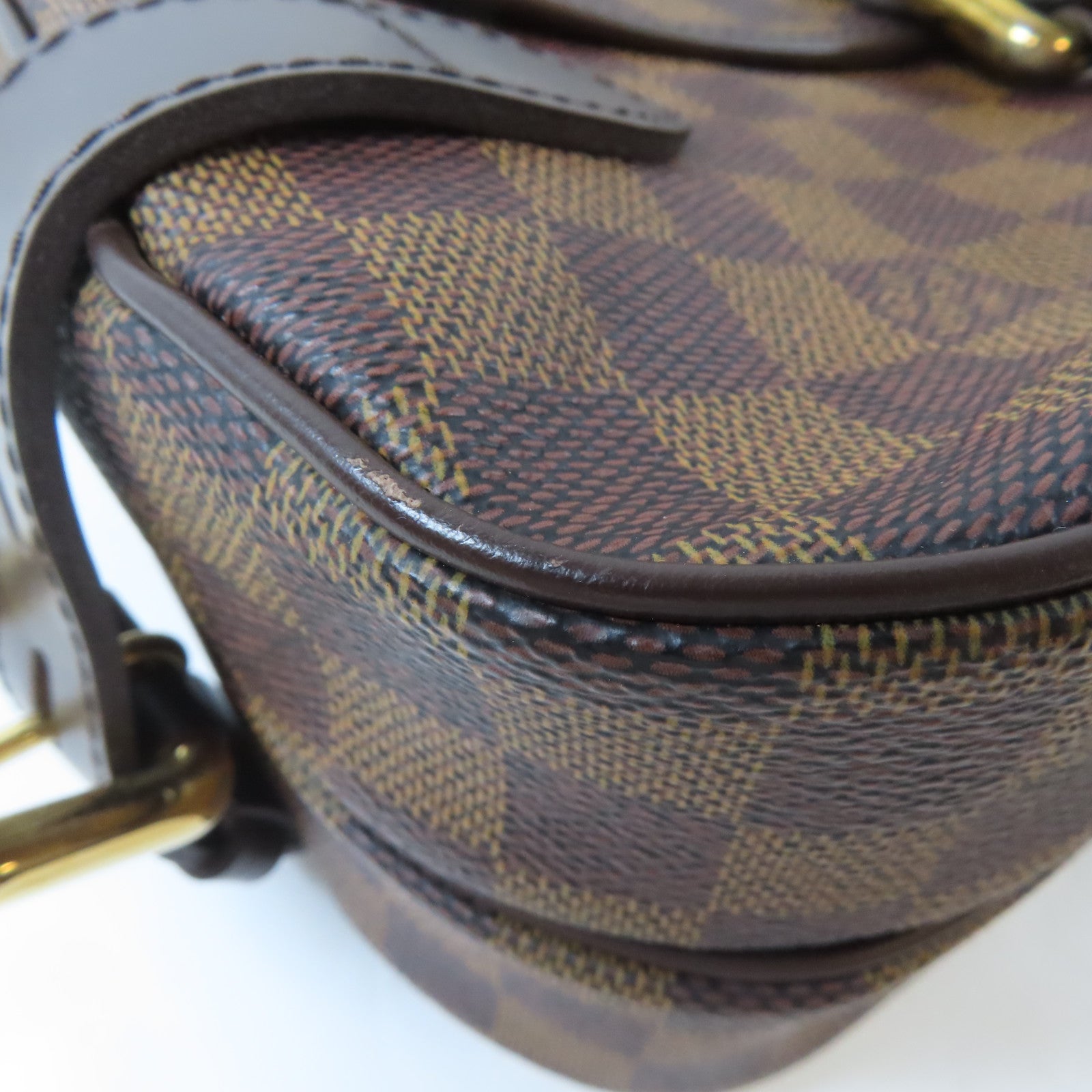 LOUIS VUITTON 【激減優惠】Damier Highbury金扣肩背袋啡色