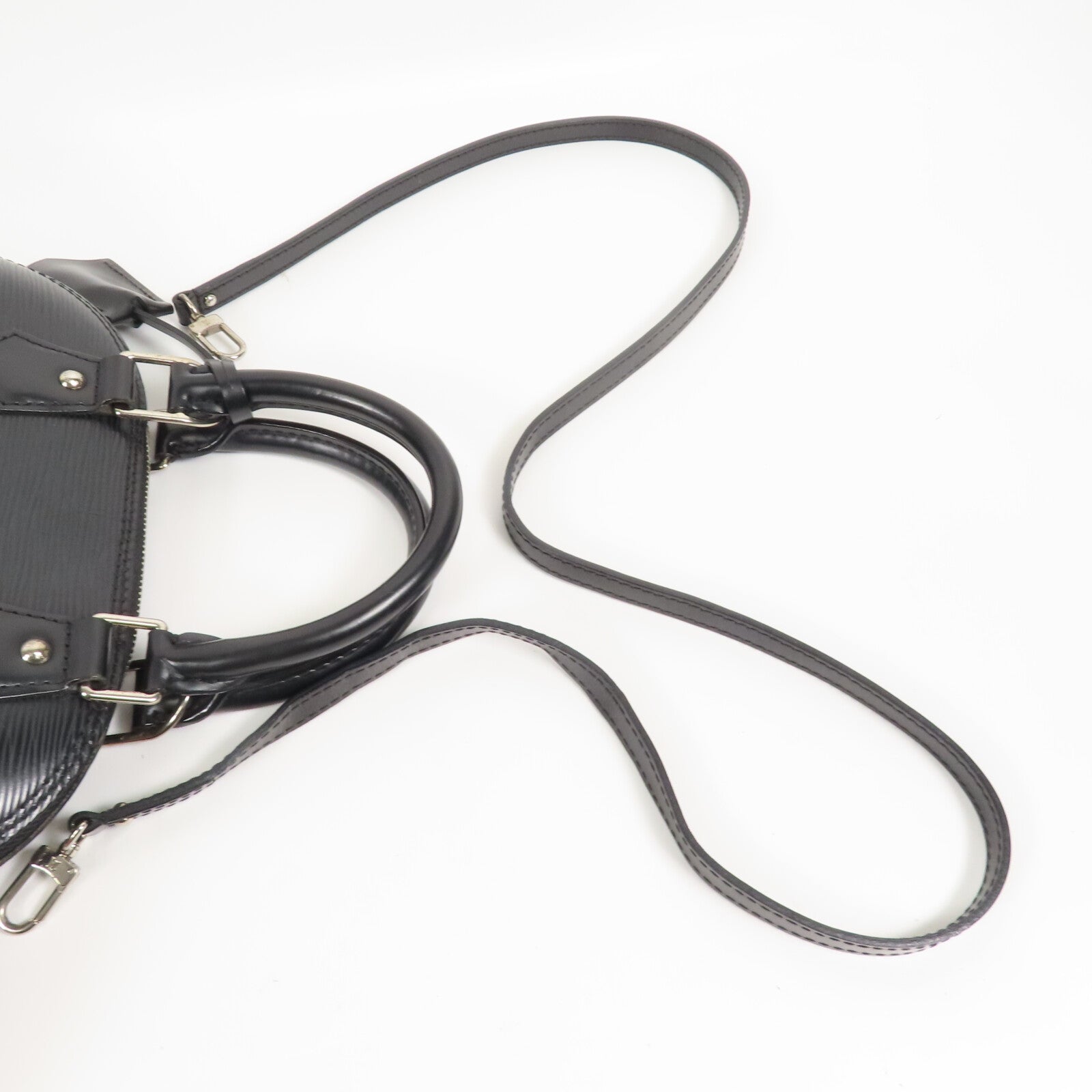 LOUIS VUITTON Epi Alma BB銀扣手挽肩背兩用袋