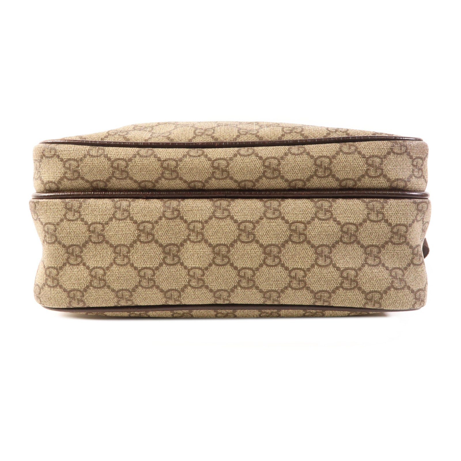 GUCCI 塗層帆布Shoulder Bag銀扣肩背袋