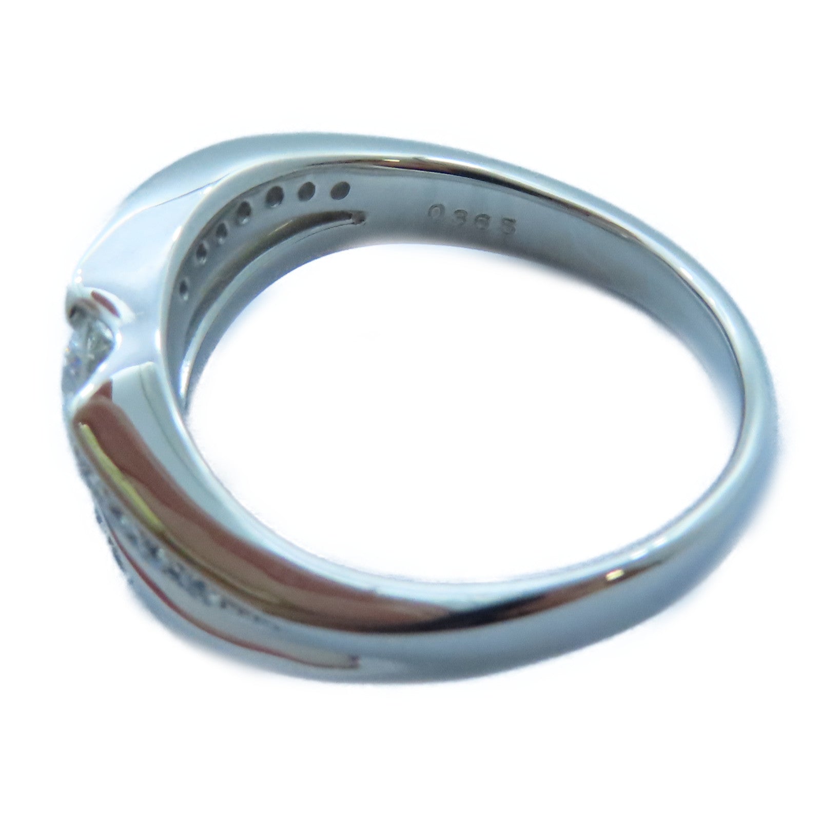 JEWELRY 【激減優惠】PT900白金Diamond Ring 0.365ct/0.28ct鑽石戒指US#6