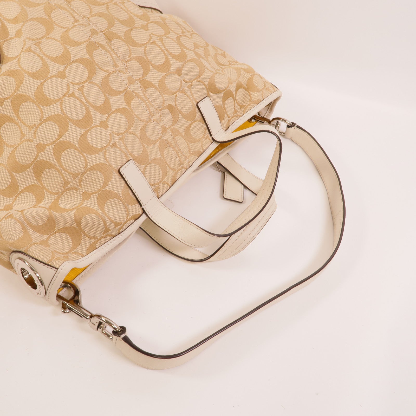 COACH 帆布Tote Bag手挽肩背兩用袋