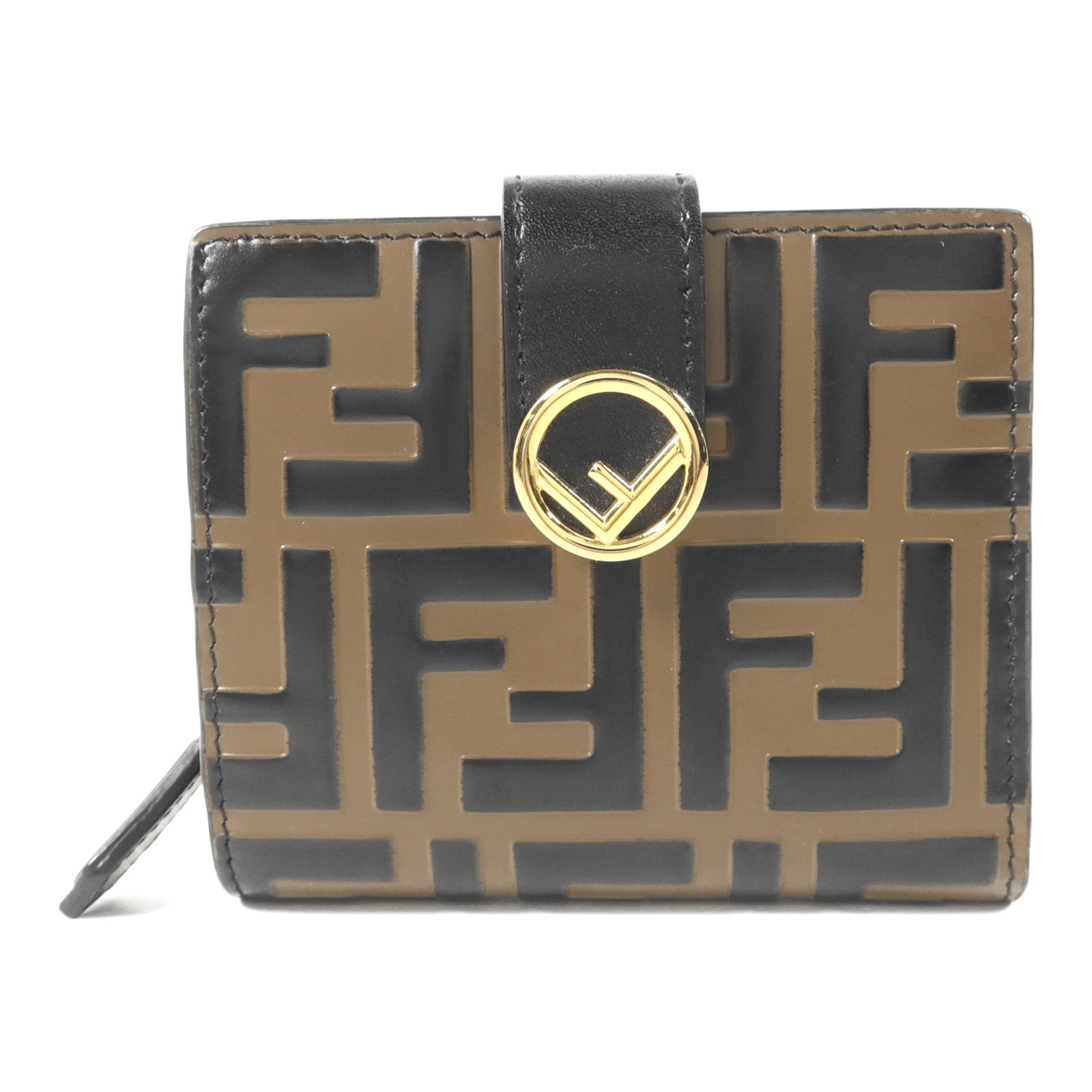 FENDI 牛皮皮革Wallet金扣錢包