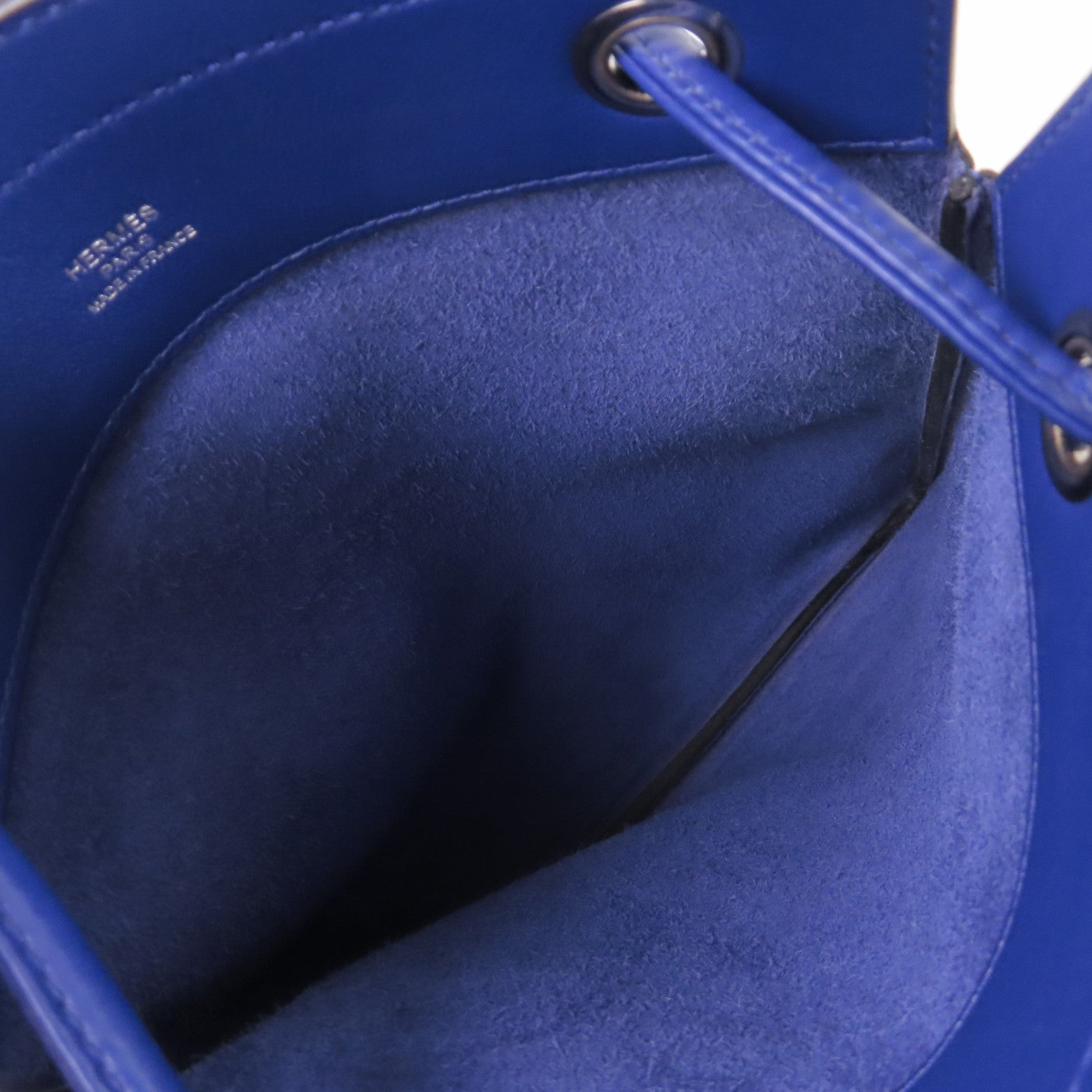 HERMES Swift皮革Aline Shoulder Bag銀扣肩背袋7T Bleu Electrique/電光藍色