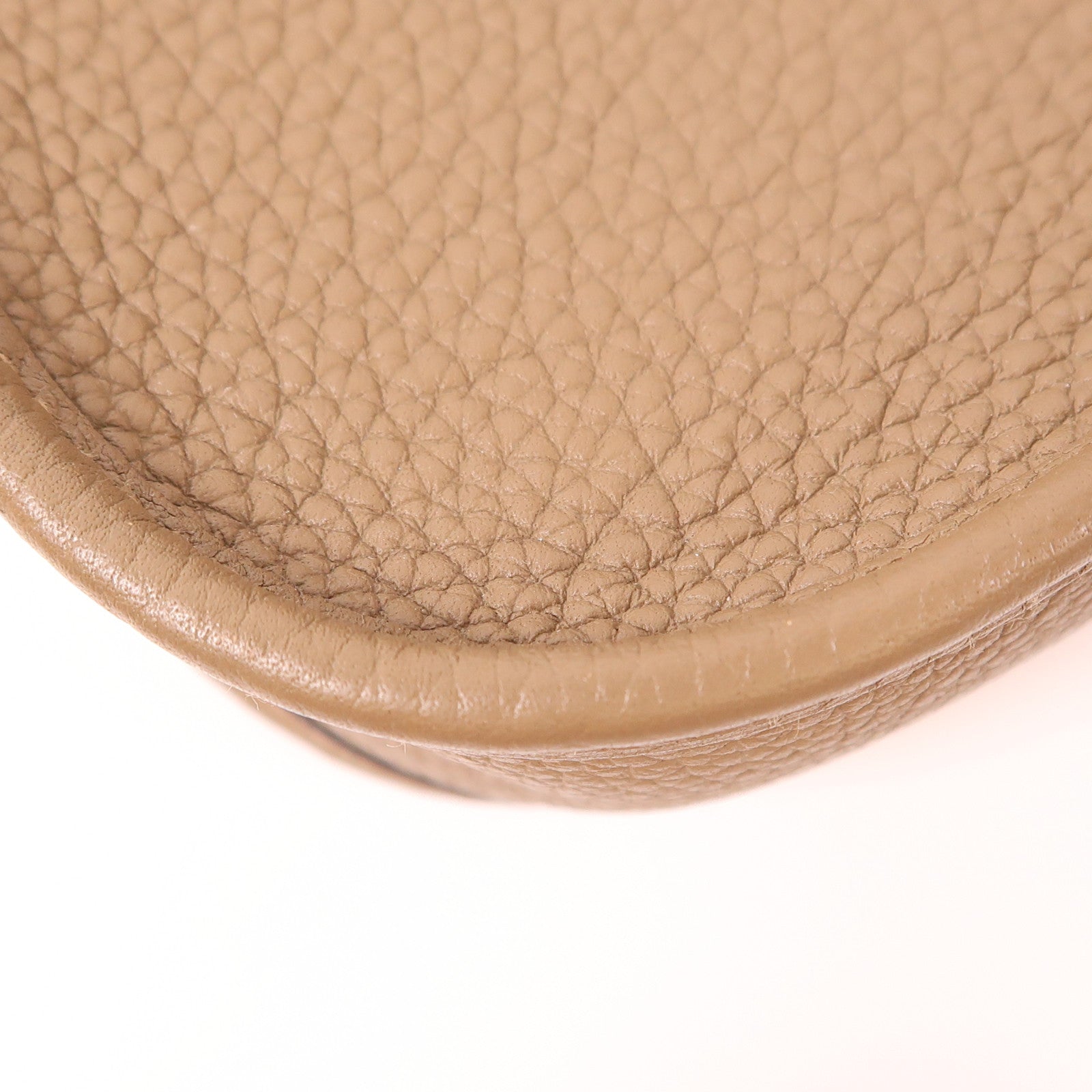 HERMES Maurice皮革Evelyne TPM金扣肩背袋Brown