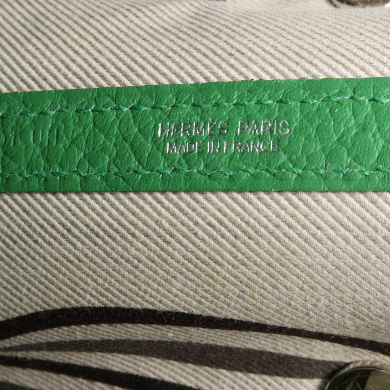 HERMES Country皮革Garden Party PM手挽袋Bamboo