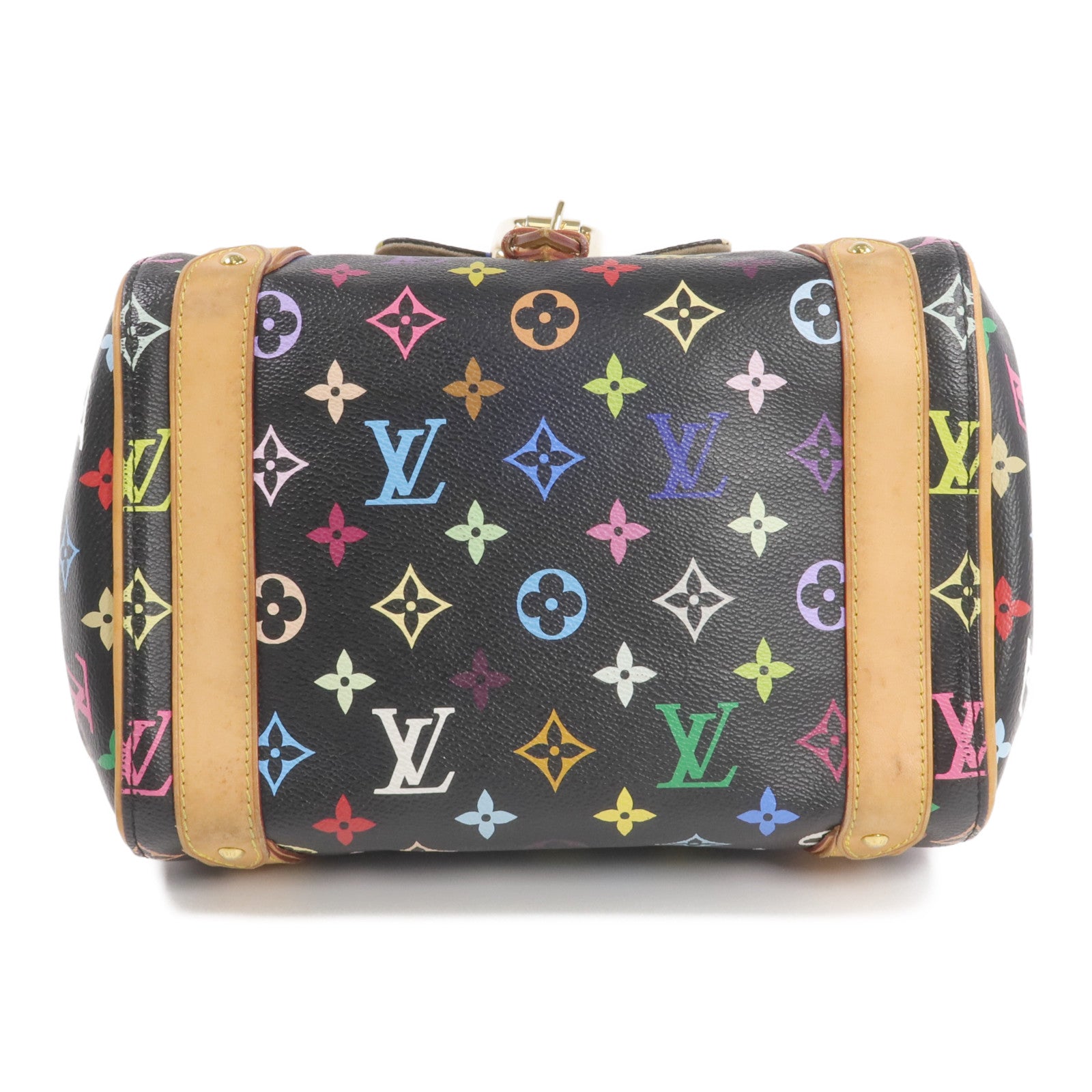 LOUIS VUITTON Monogram Multicolore Priscilla金扣手挽袋
