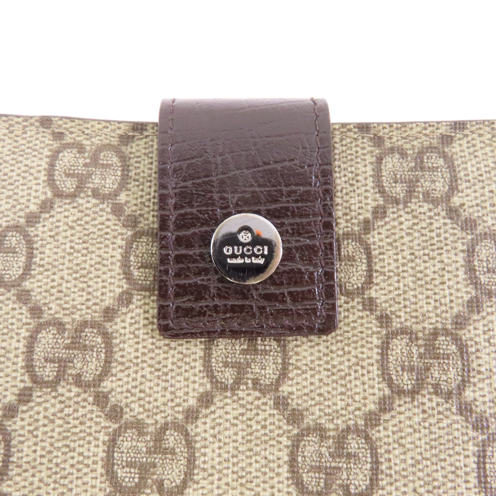 GUCCI 塗層帆布GG Plus Wallet錢包啡色