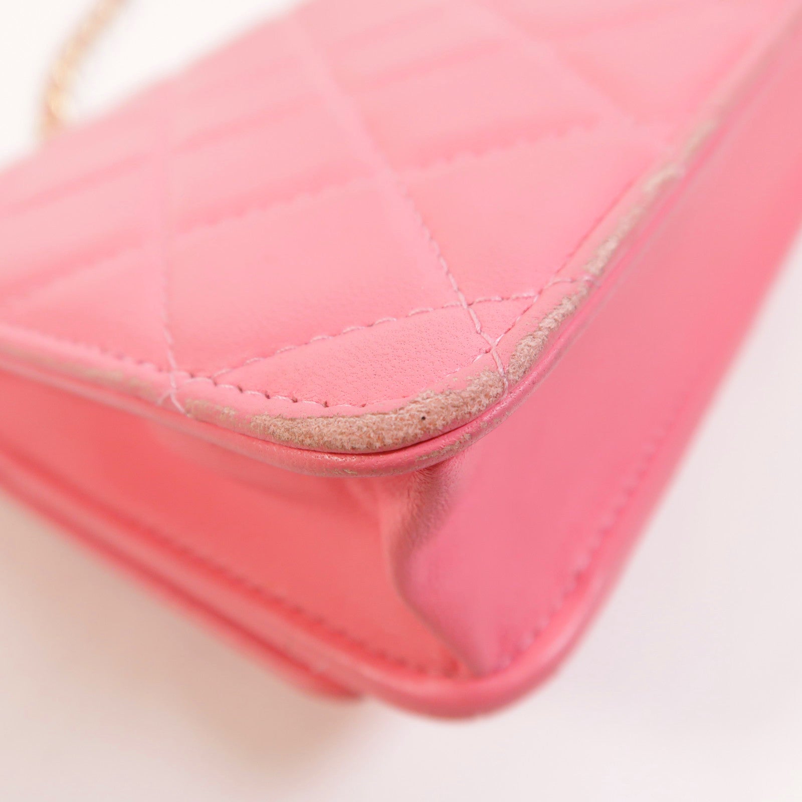 CHANEL 羊皮皮革WOC Wallet On Chain金扣鏈帶肩背袋