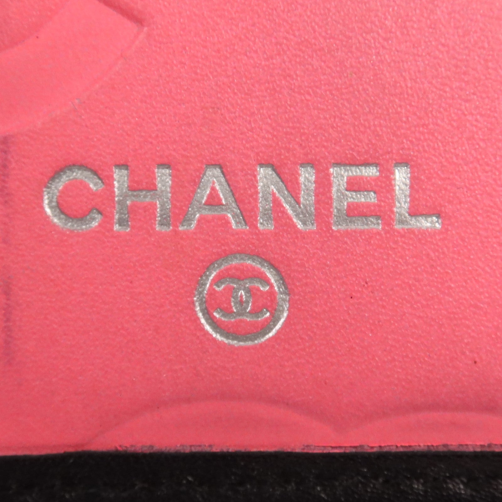 CHANEL 牛皮皮革Cambon Wallet銀扣錢包