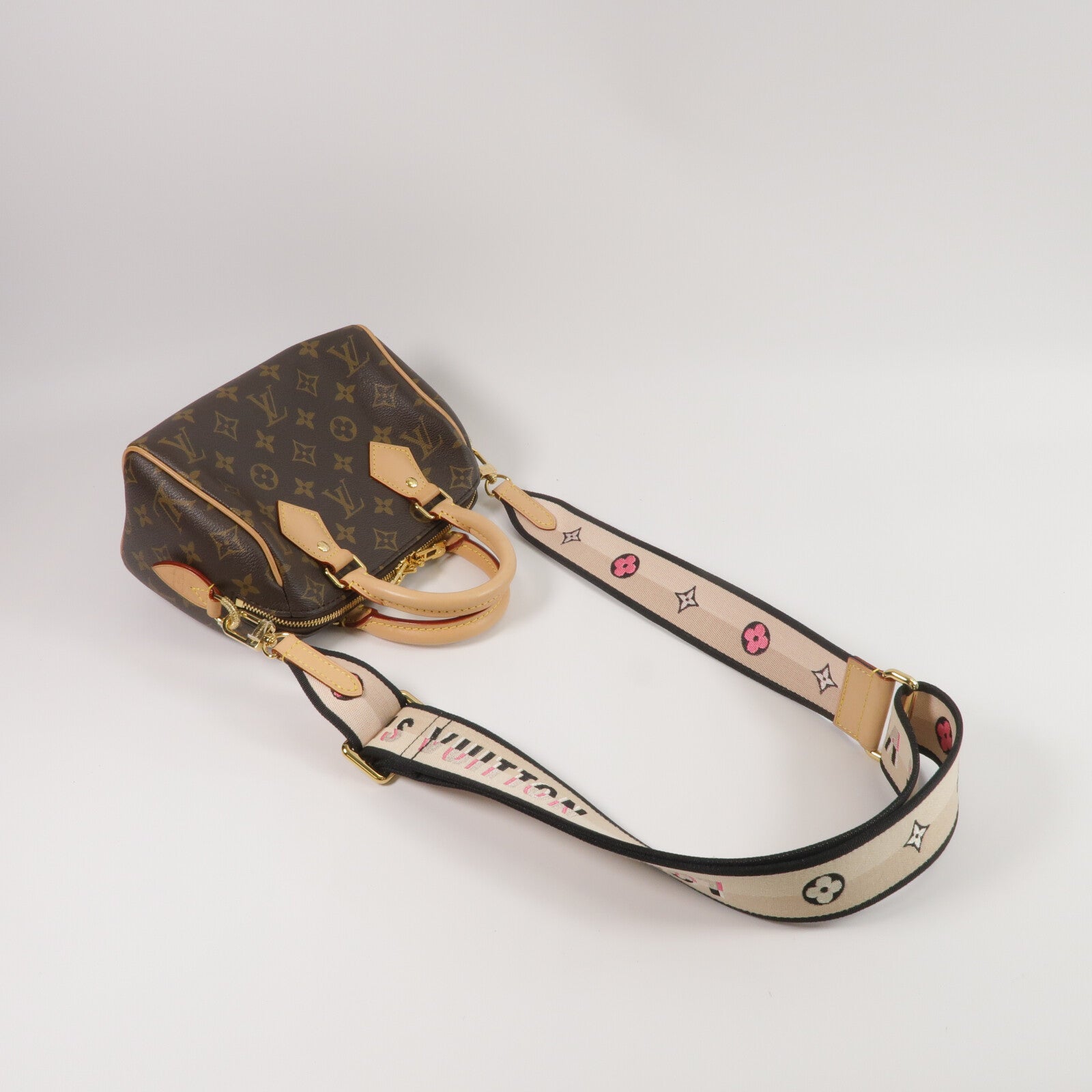 LOUIS VUITTON Monogram Speedy Bandouliere 20手挽肩背兩用袋