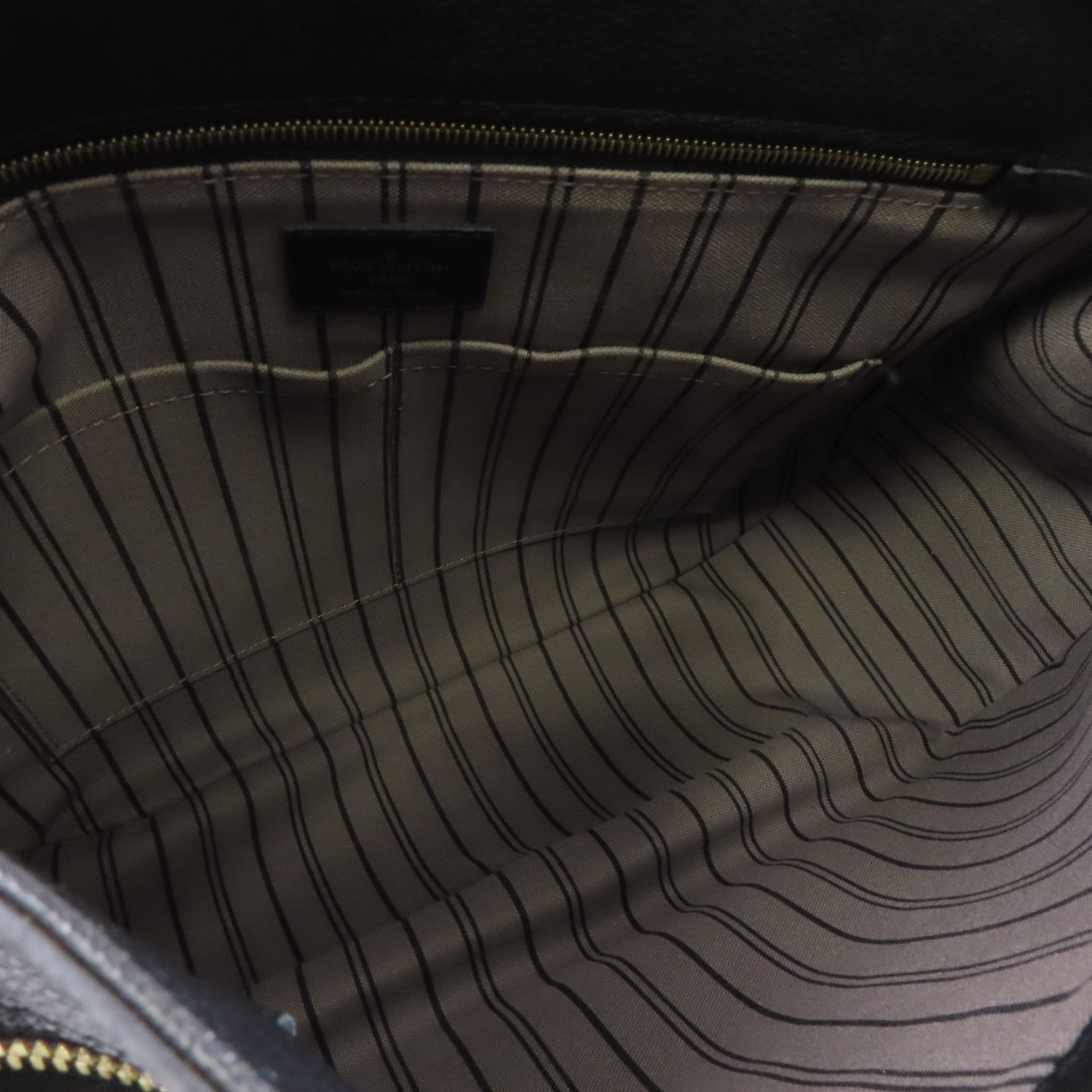 LOUIS VUITTON Monogram Empreinte Spontini金扣手挽肩背兩用袋黑色