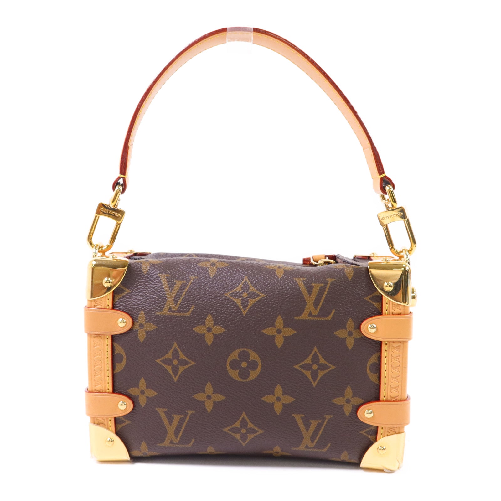 LOUIS VUITTON Monogram Side Trunk PM金扣手挽肩背兩用袋