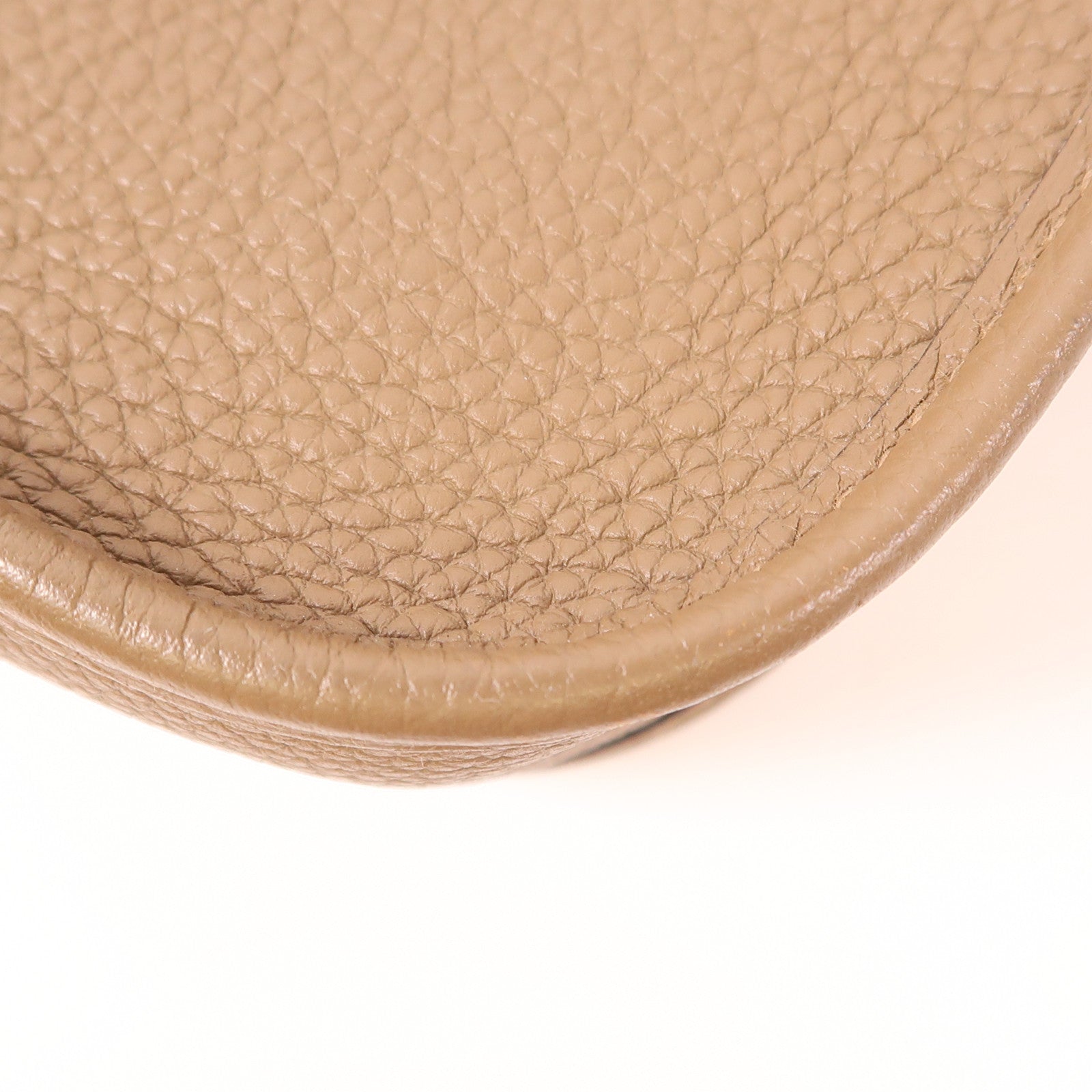 HERMES Maurice皮革Evelyne TPM金扣肩背袋Brown