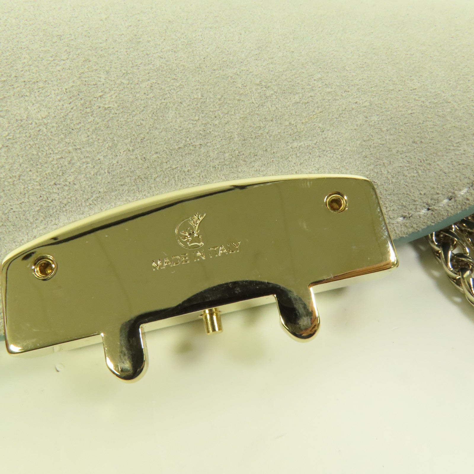 SELECTION 牛皮皮革Chain Shoulder Bag金扣鏈帶肩背袋