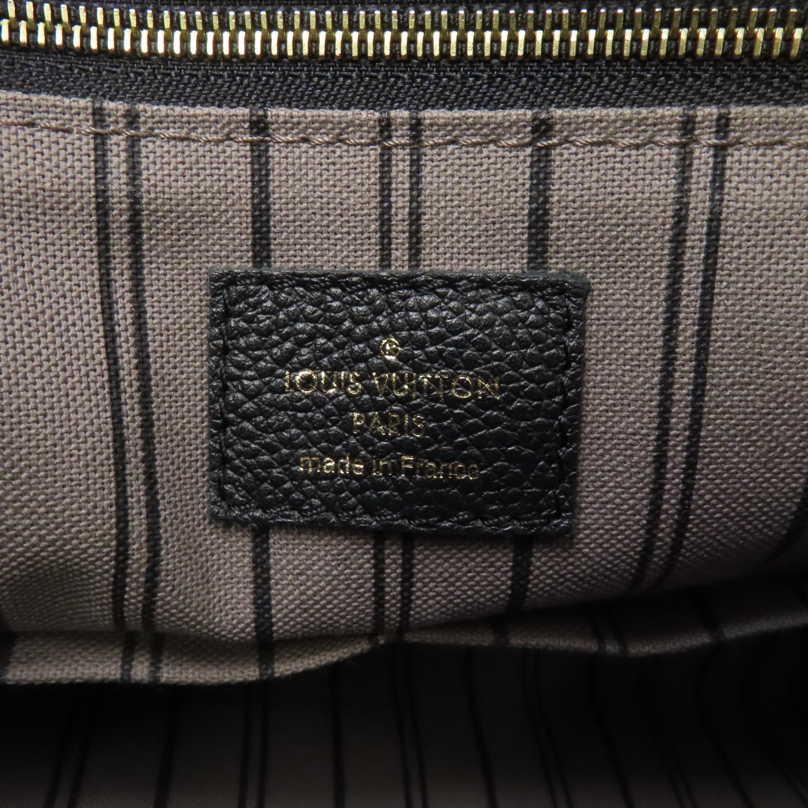 LOUIS VUITTON Monogram Empreinte Spontini金扣手挽肩背兩用袋黑色