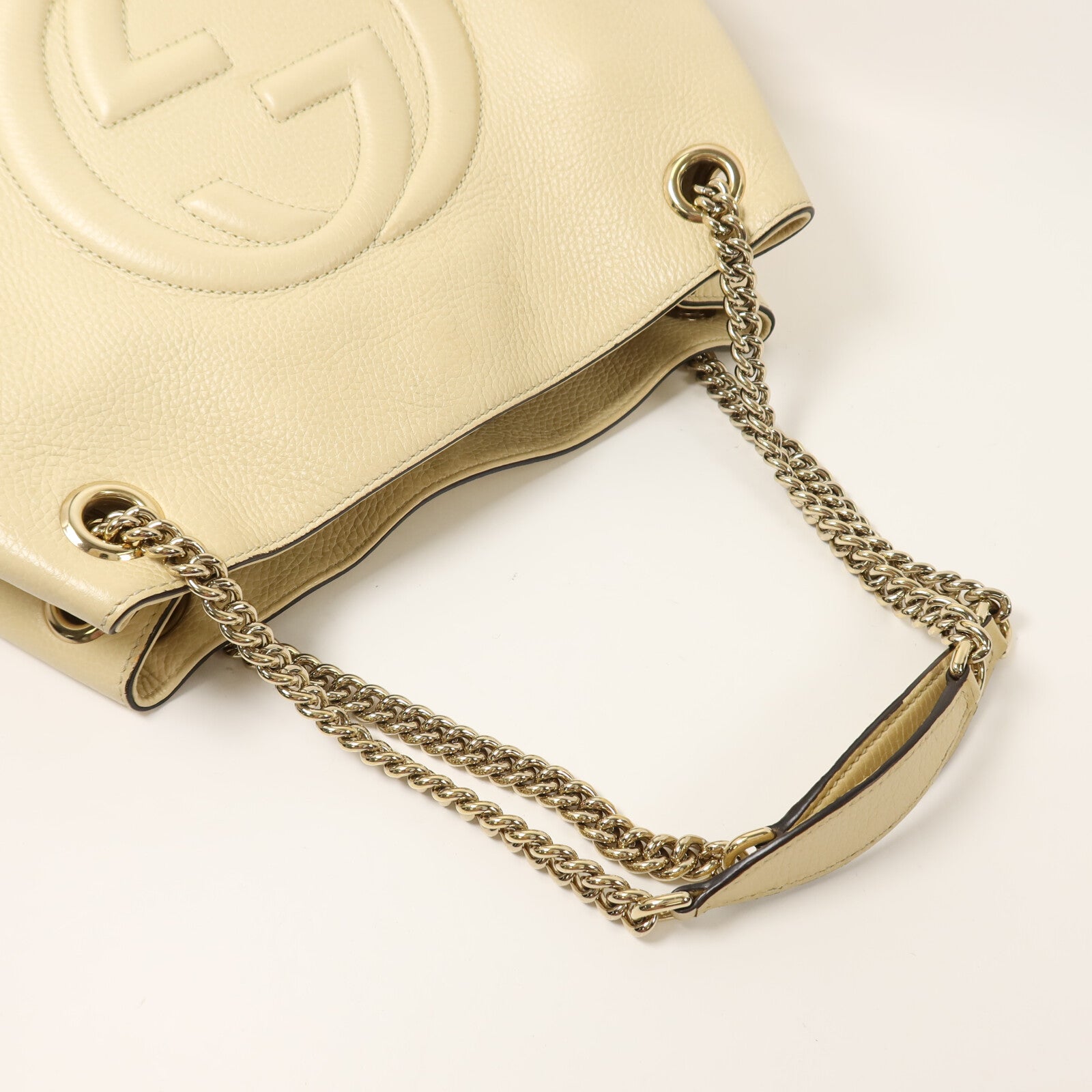 GUCCI 牛皮皮革Shoulder Bag鏈帶手挽肩背兩用袋