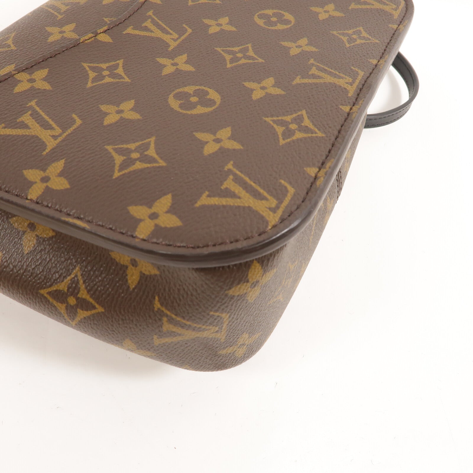 LOUIS VUITTON Monogram Passy金扣肩背袋棕色