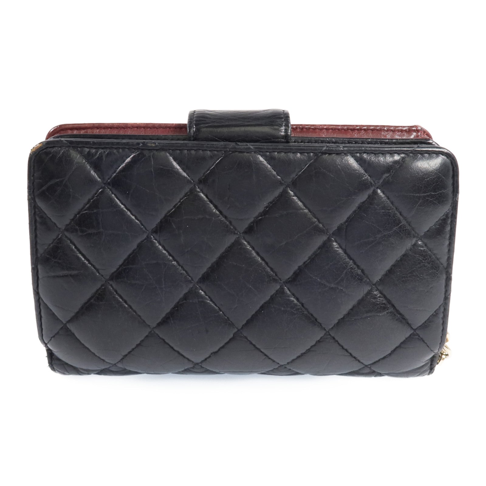 CHANEL 牛皮皮革2.55Wallet金扣錢包