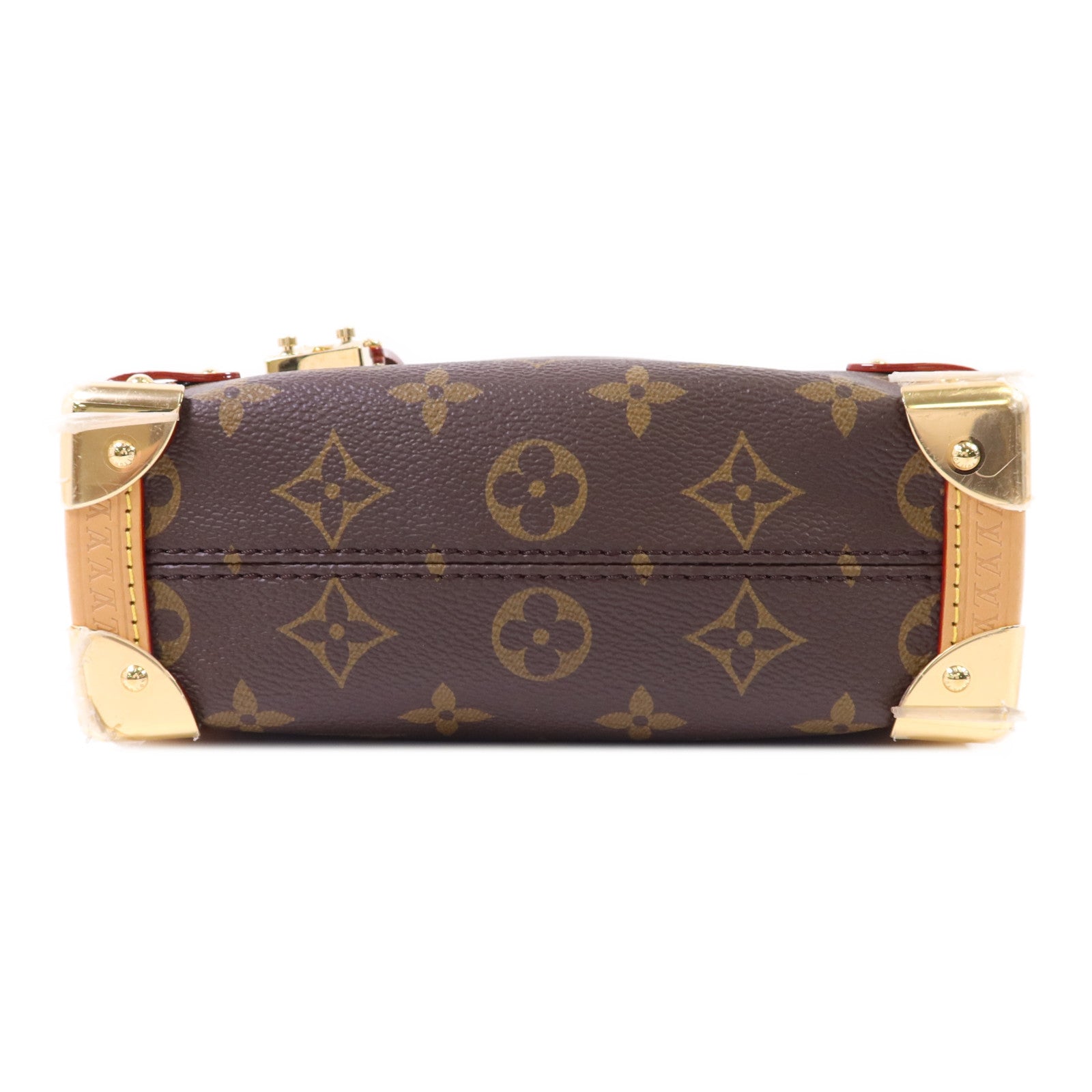 LOUIS VUITTON Monogram Side Trunk PM金扣手挽肩背兩用袋