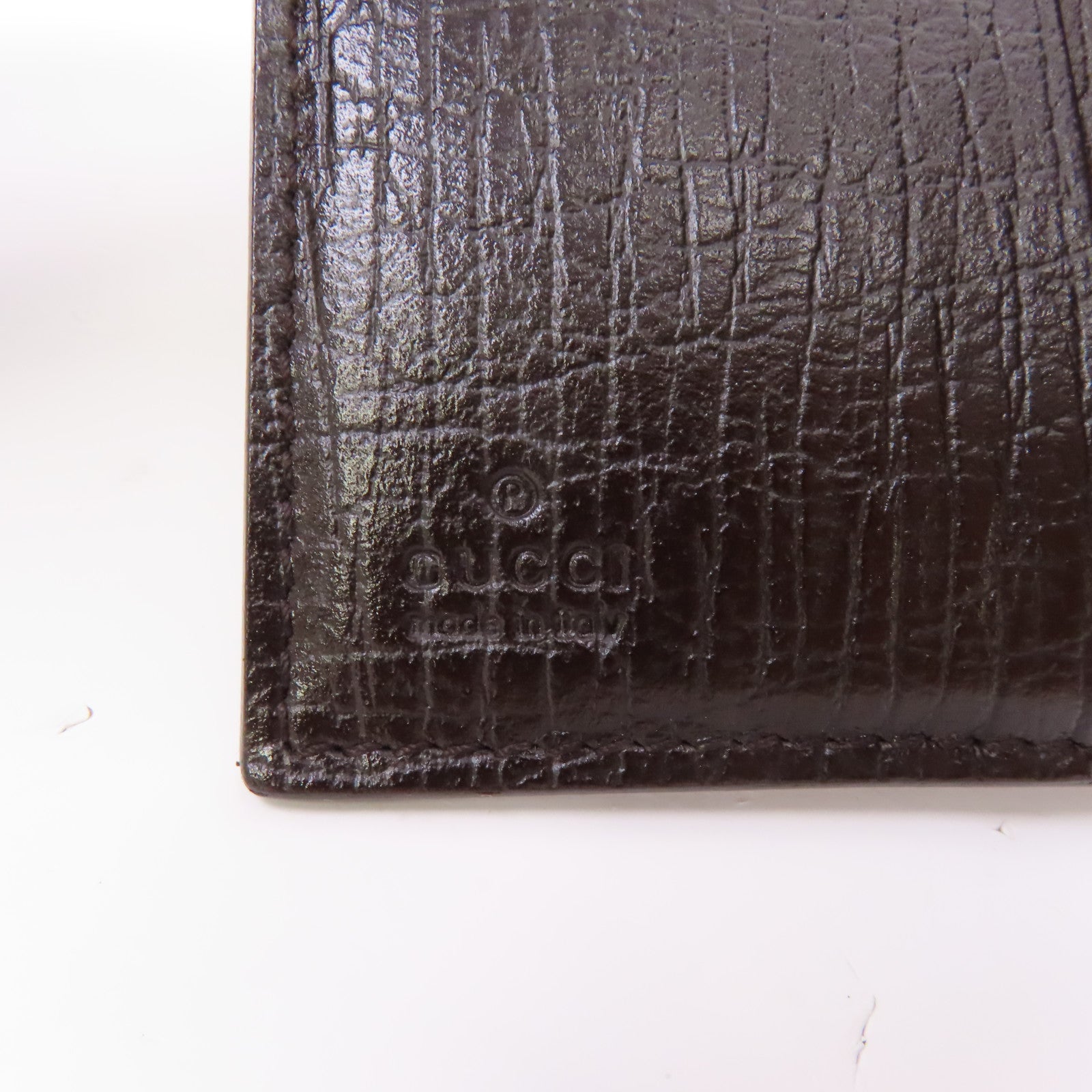 GUCCI 塗層帆布GG Plus Wallet錢包啡色