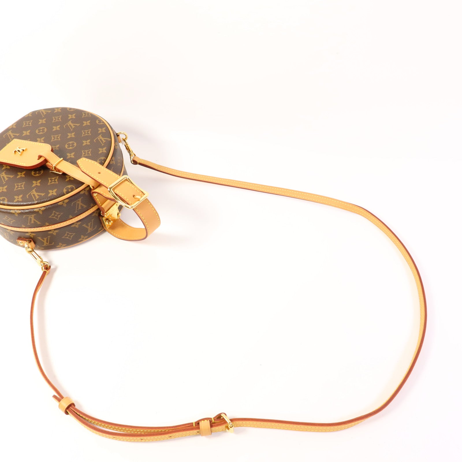 LOUIS VUITTON 【激減優惠】Monogram Petite Boite Chapeau金扣手挽肩背兩用袋