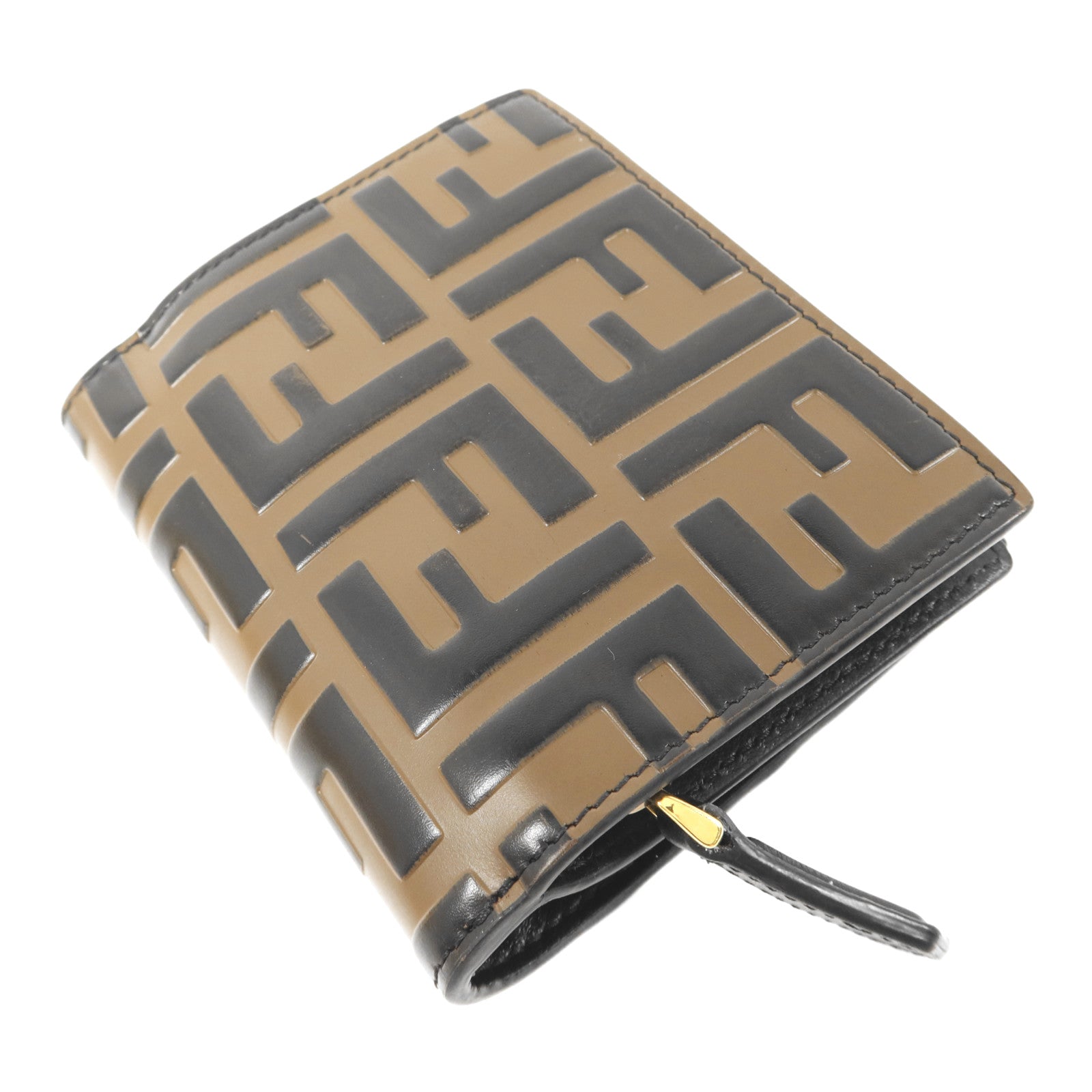FENDI 牛皮皮革Wallet金扣錢包