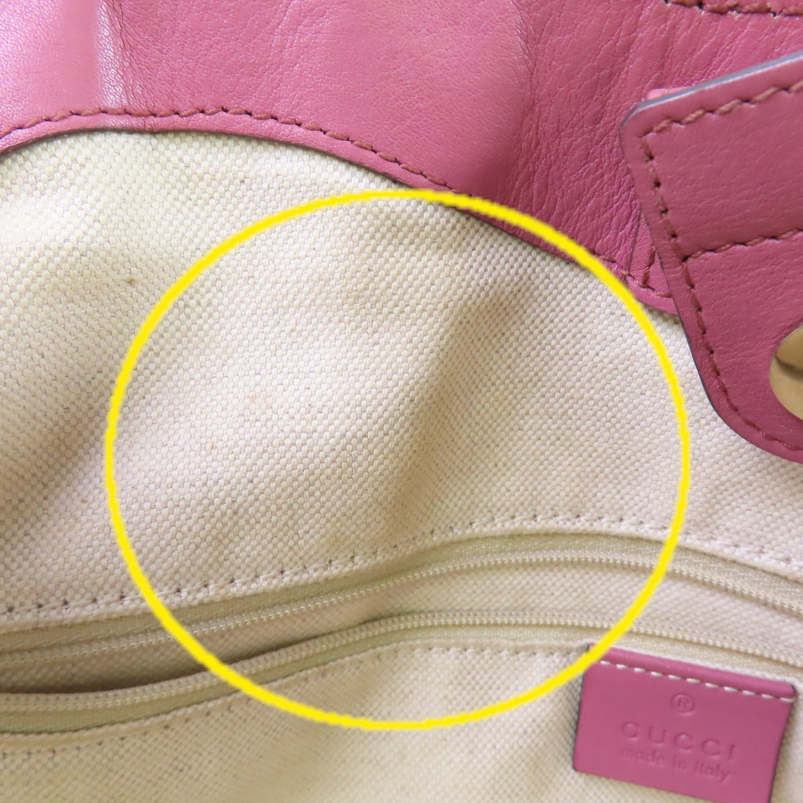 GUCCI 牛皮皮革Sukey Tote Bag金扣肩背袋深粉紅色