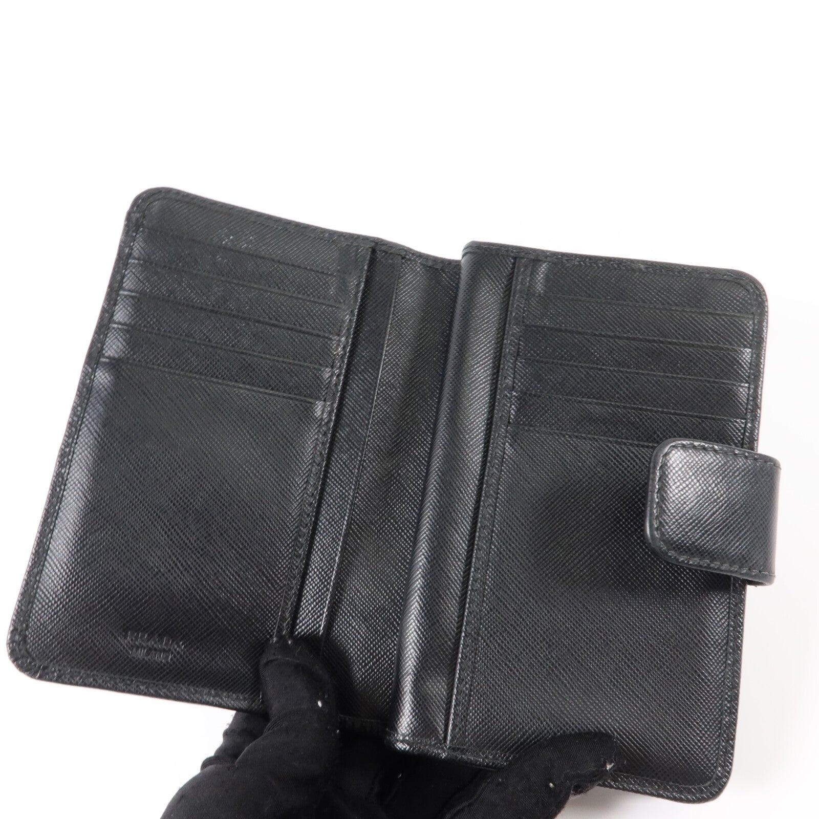 PRADA Saffiano皮革Bifold Wallet錢包