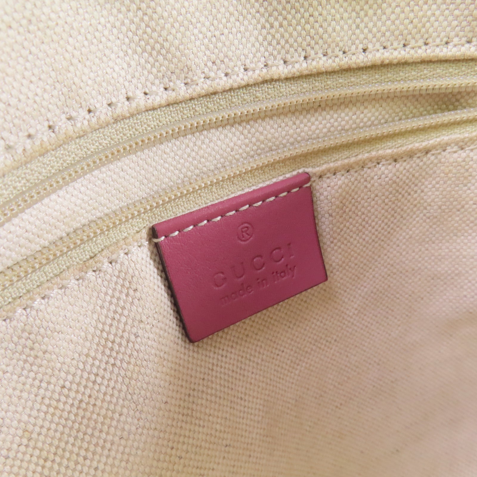 GUCCI 牛皮皮革Sukey Tote Bag金扣肩背袋深粉紅色