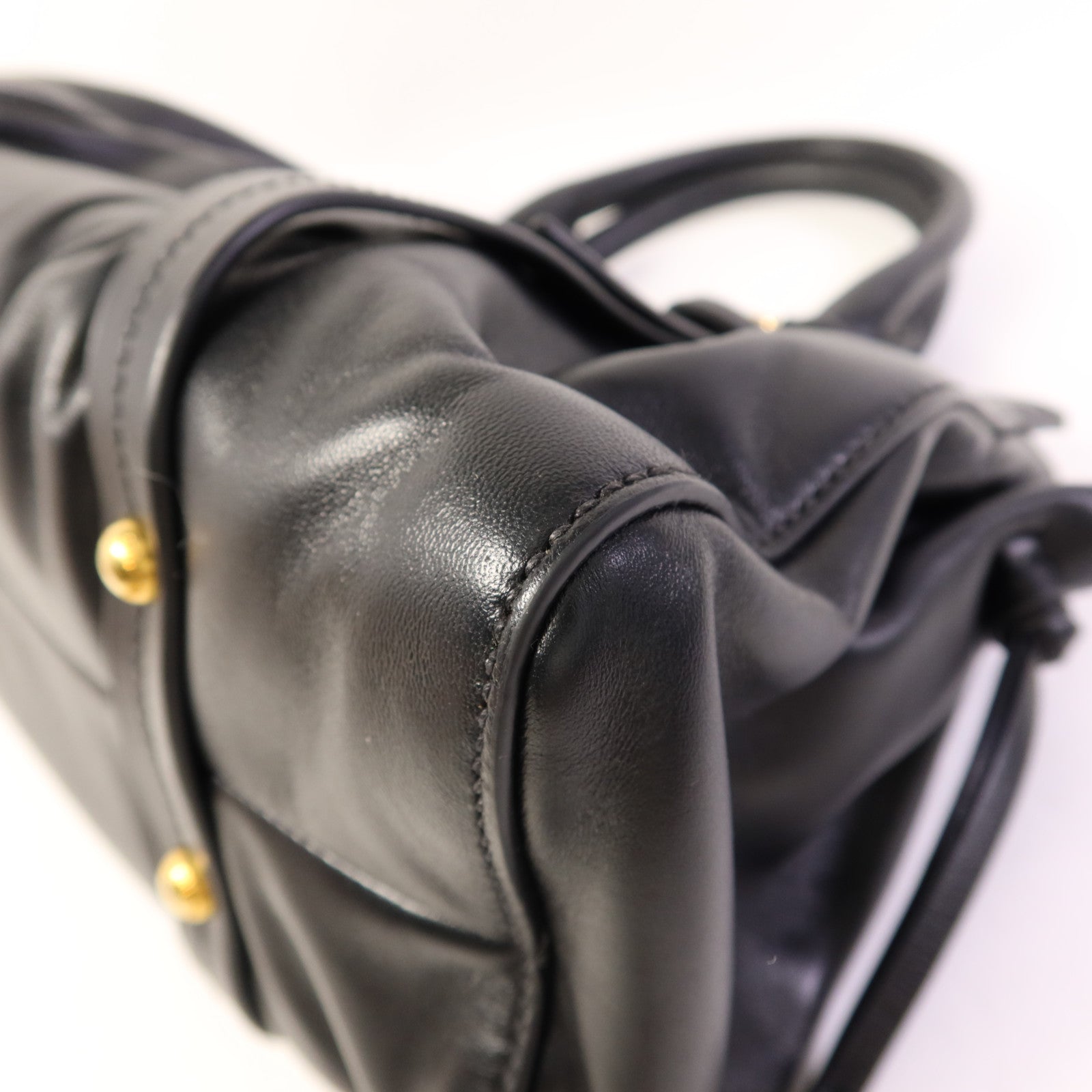 Miu Miu 羊皮皮革2 Way Shoudler Bag金扣手挽肩背兩用袋