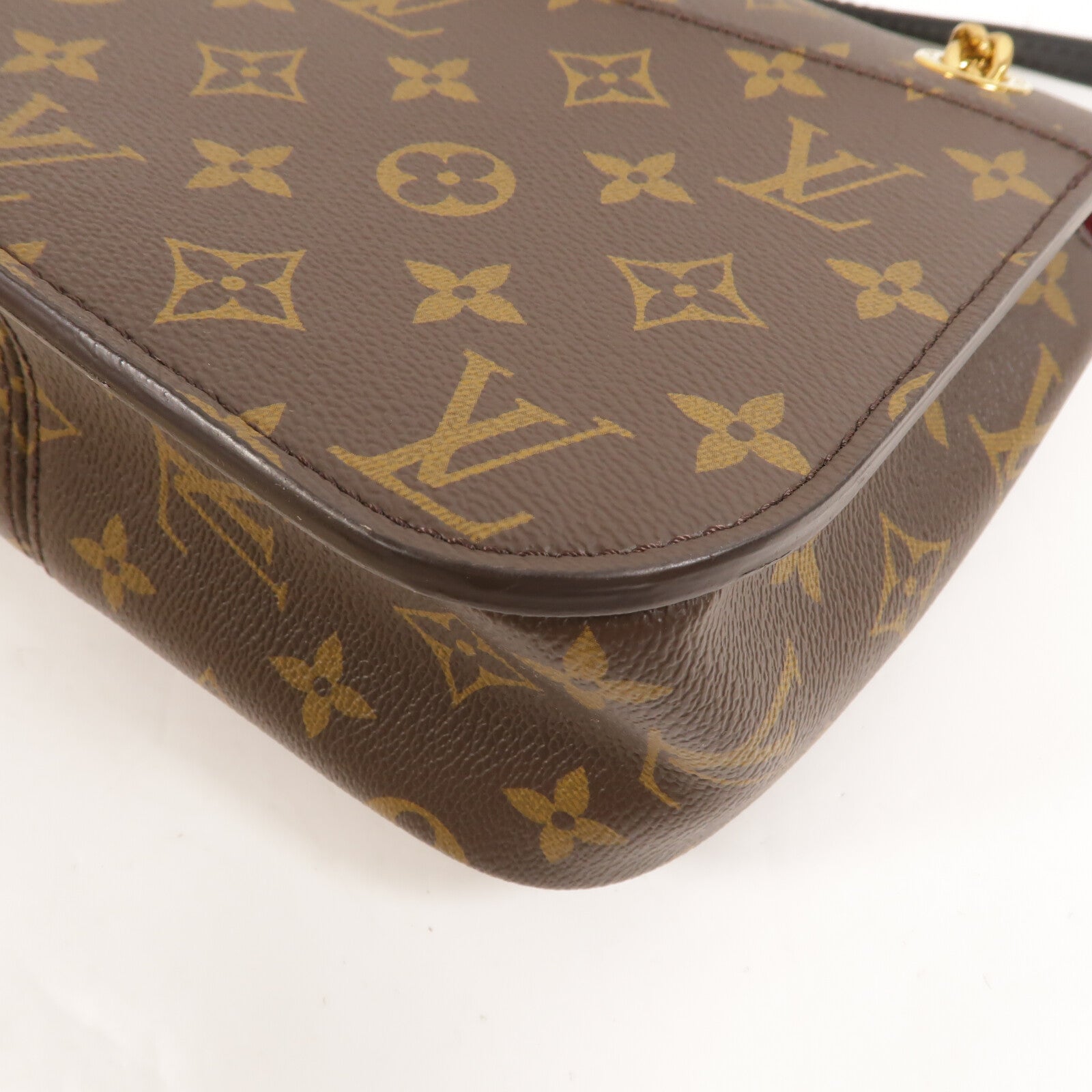 LOUIS VUITTON Monogram Passy金扣肩背袋棕色