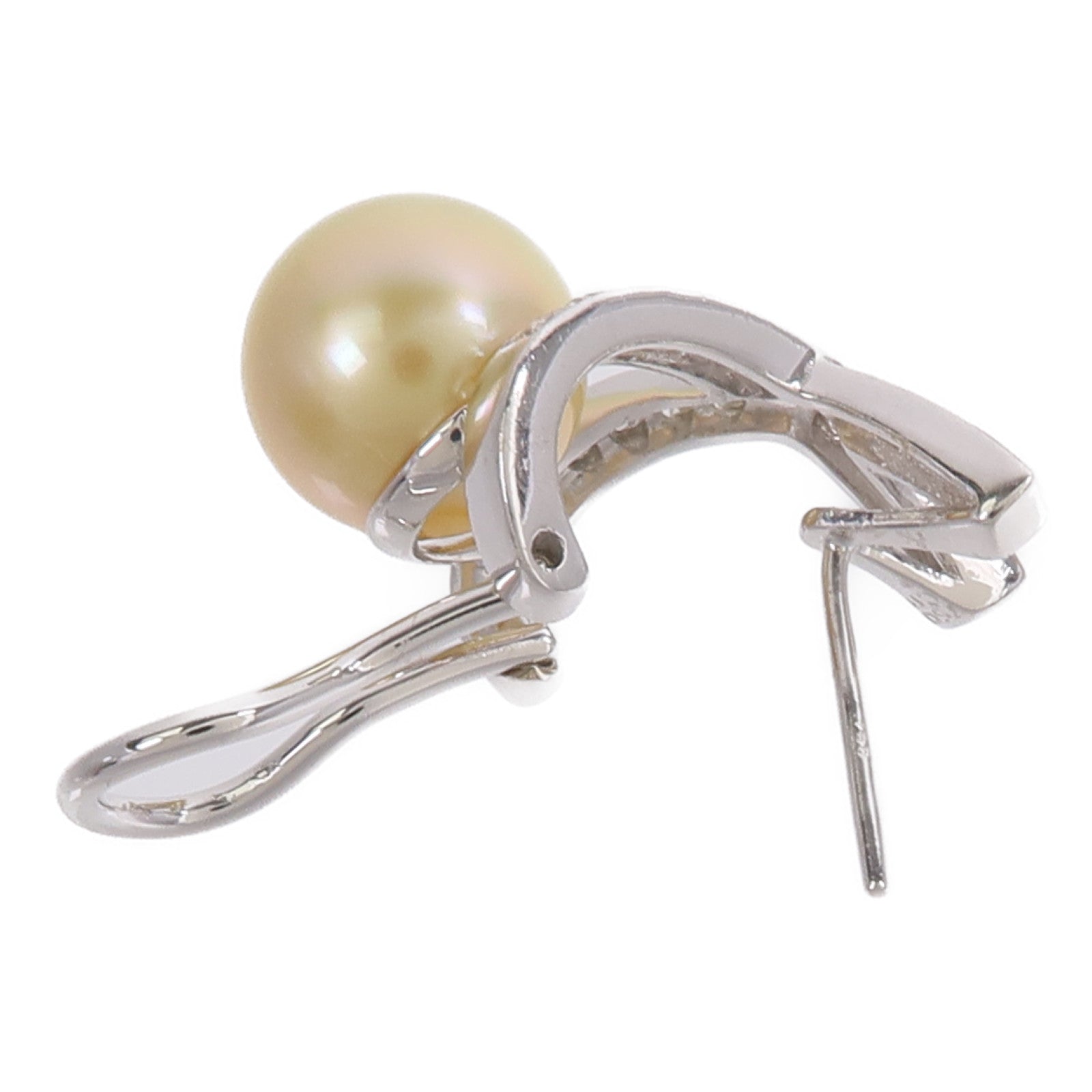 JEWELRY 18K白金Pearl Diamond Earrings珍珠/鑽石耳環