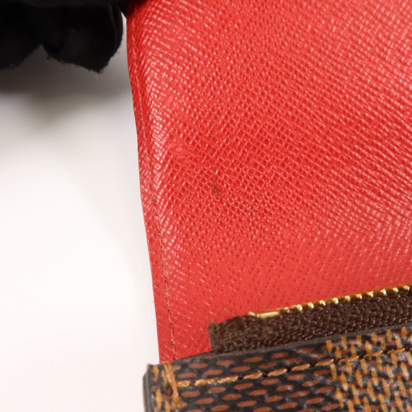 LOUIS VUITTON Damier Portefeuille Emilie Long Wallet金扣長錢包