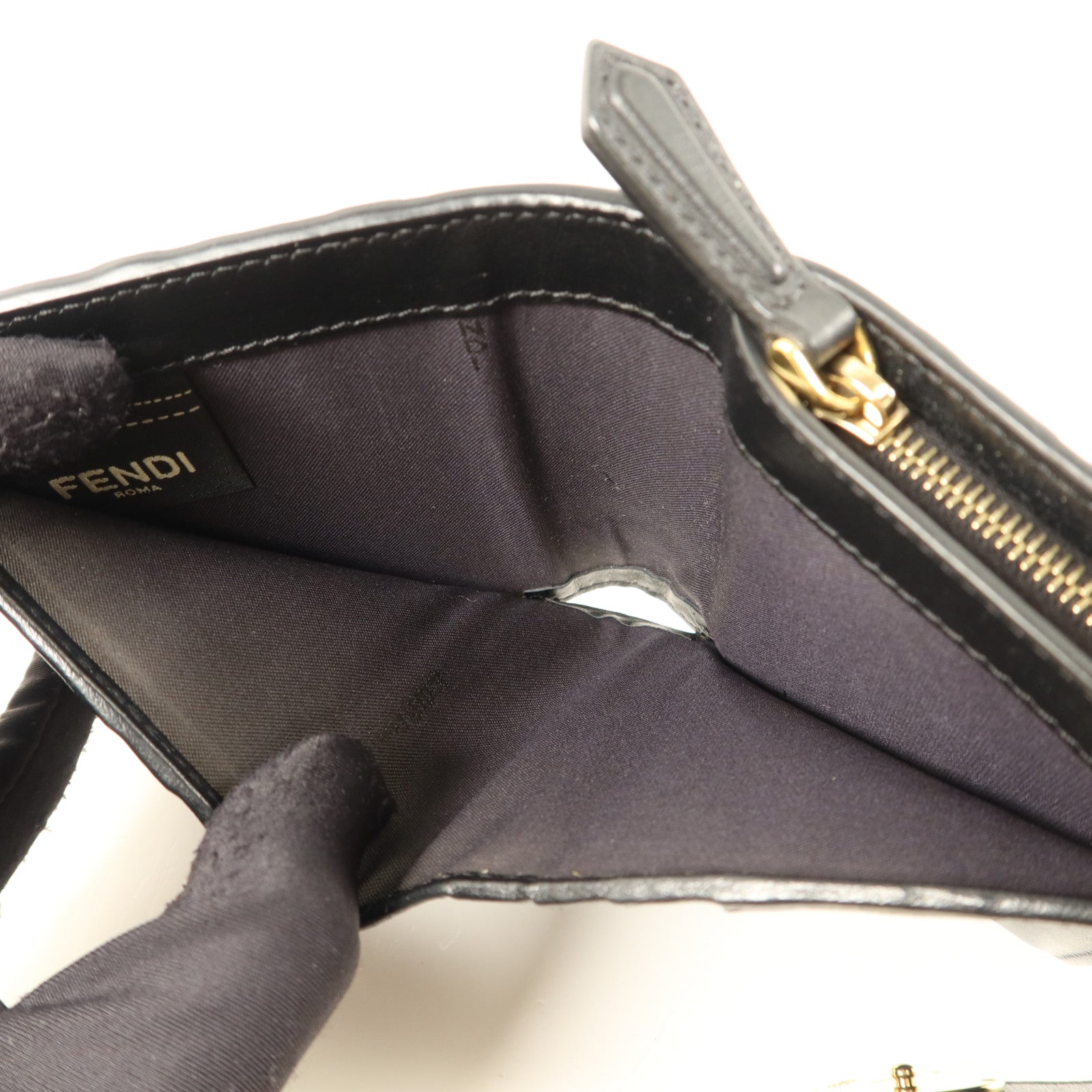 FENDI 牛皮皮革Wallet金扣錢包