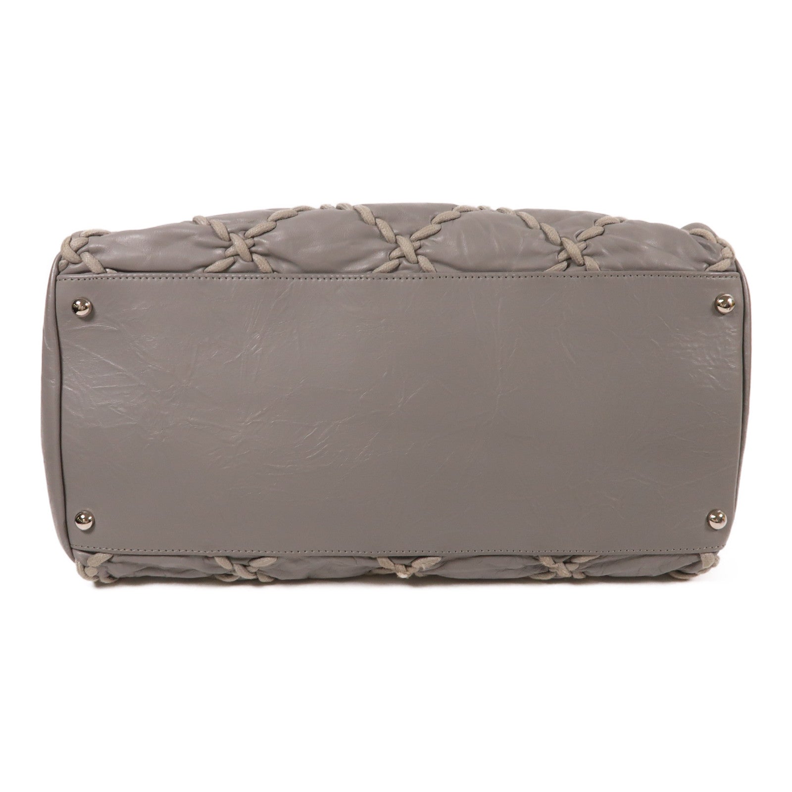 CHANEL 牛皮皮革Chain Shoulder銀扣鏈帶肩背袋