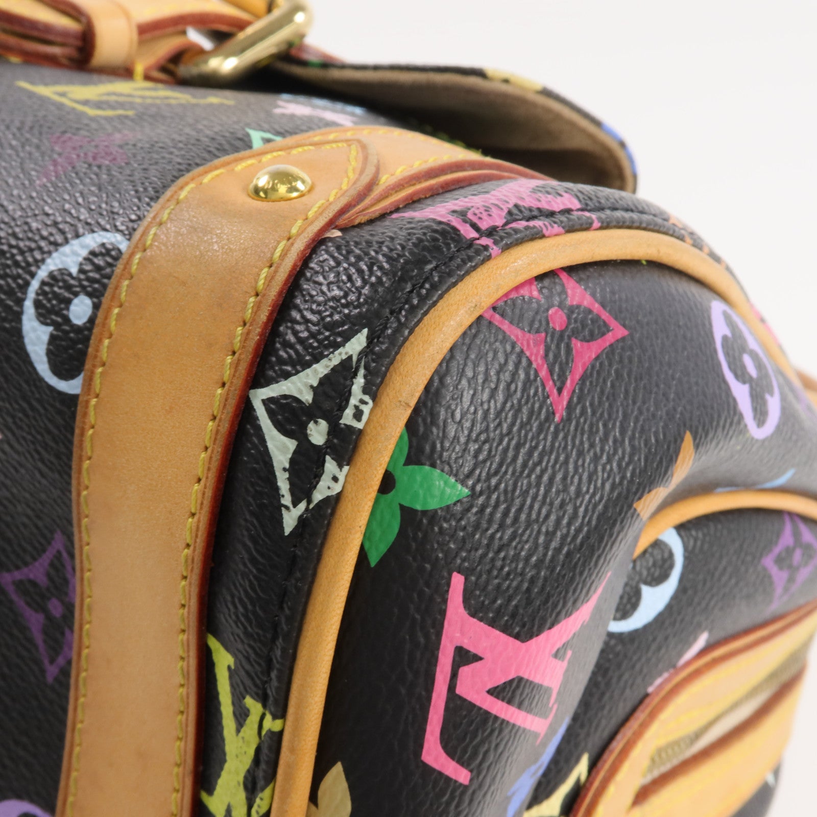 LOUIS VUITTON Monogram Multicolore Priscilla金扣手挽袋