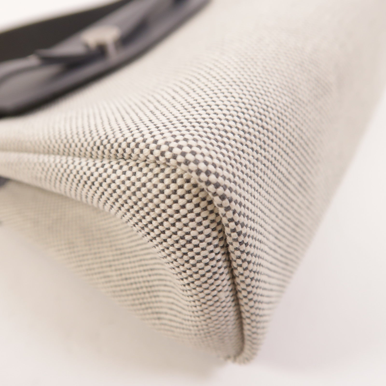 HERMES Toile H帆布Mini Herbag肩背袋Ardoise