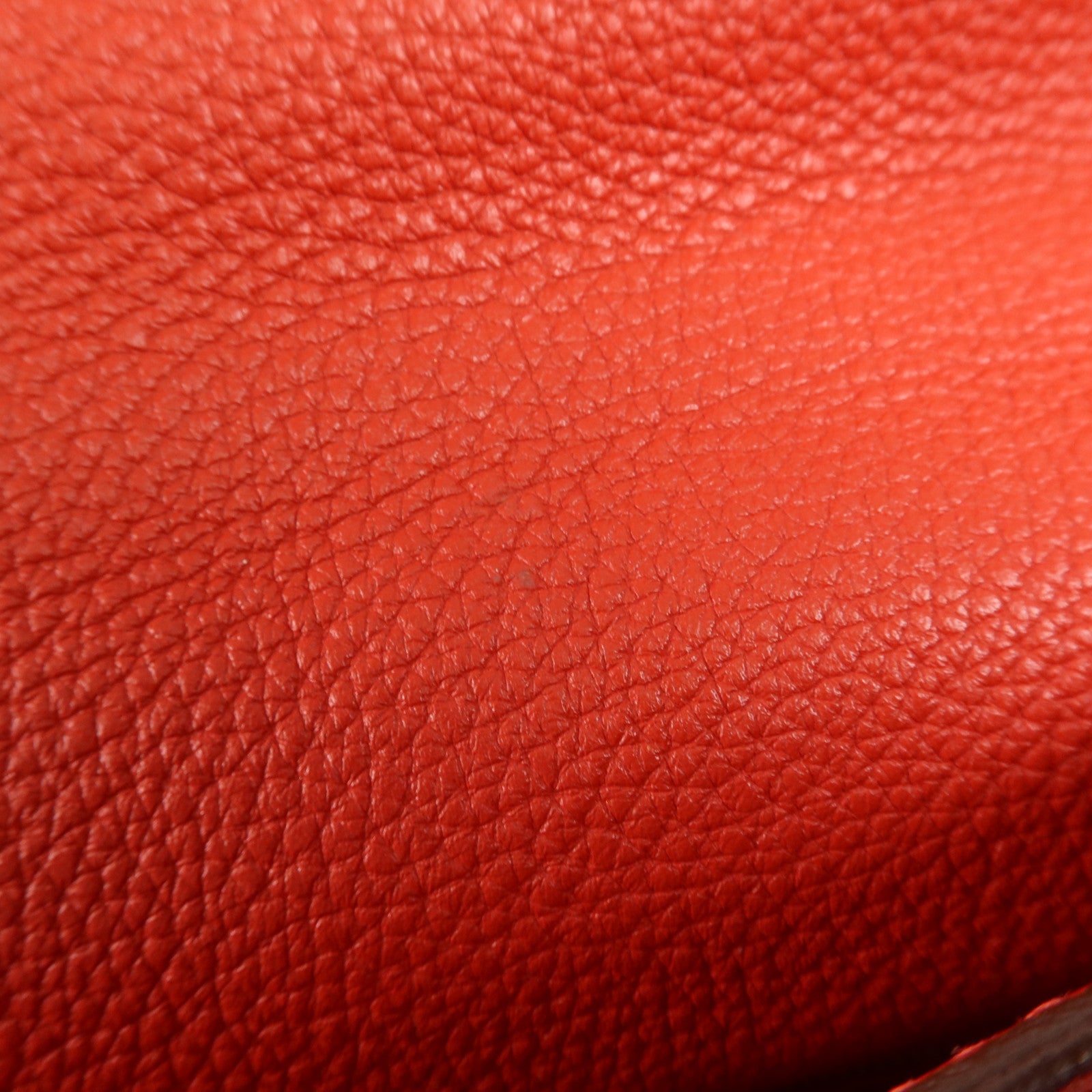 HERMES Clemence皮革Kelly 32銀扣手挽肩背兩用袋Rouge Casaque