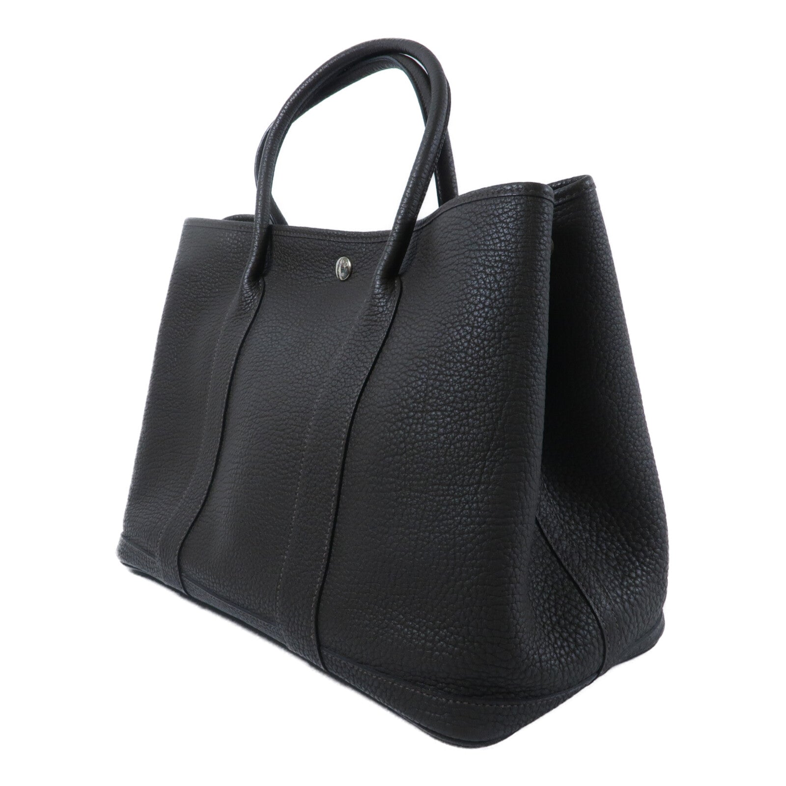 HERMES Negonda皮革Garden Party PM手挽袋Chocolat