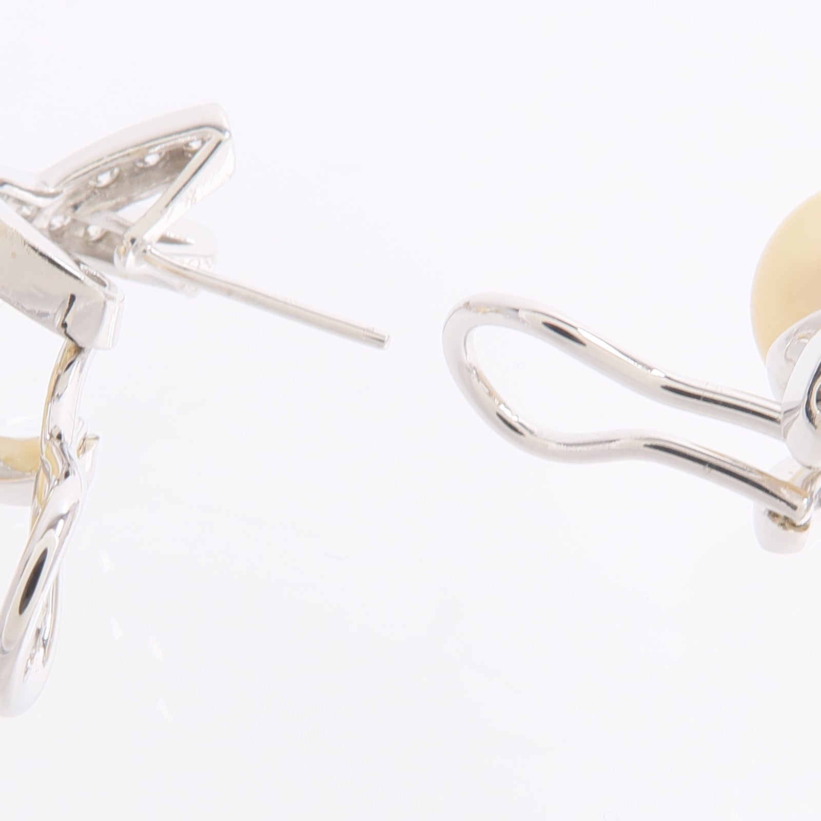 JEWELRY 18K白金Pearl Diamond Earrings珍珠/鑽石耳環