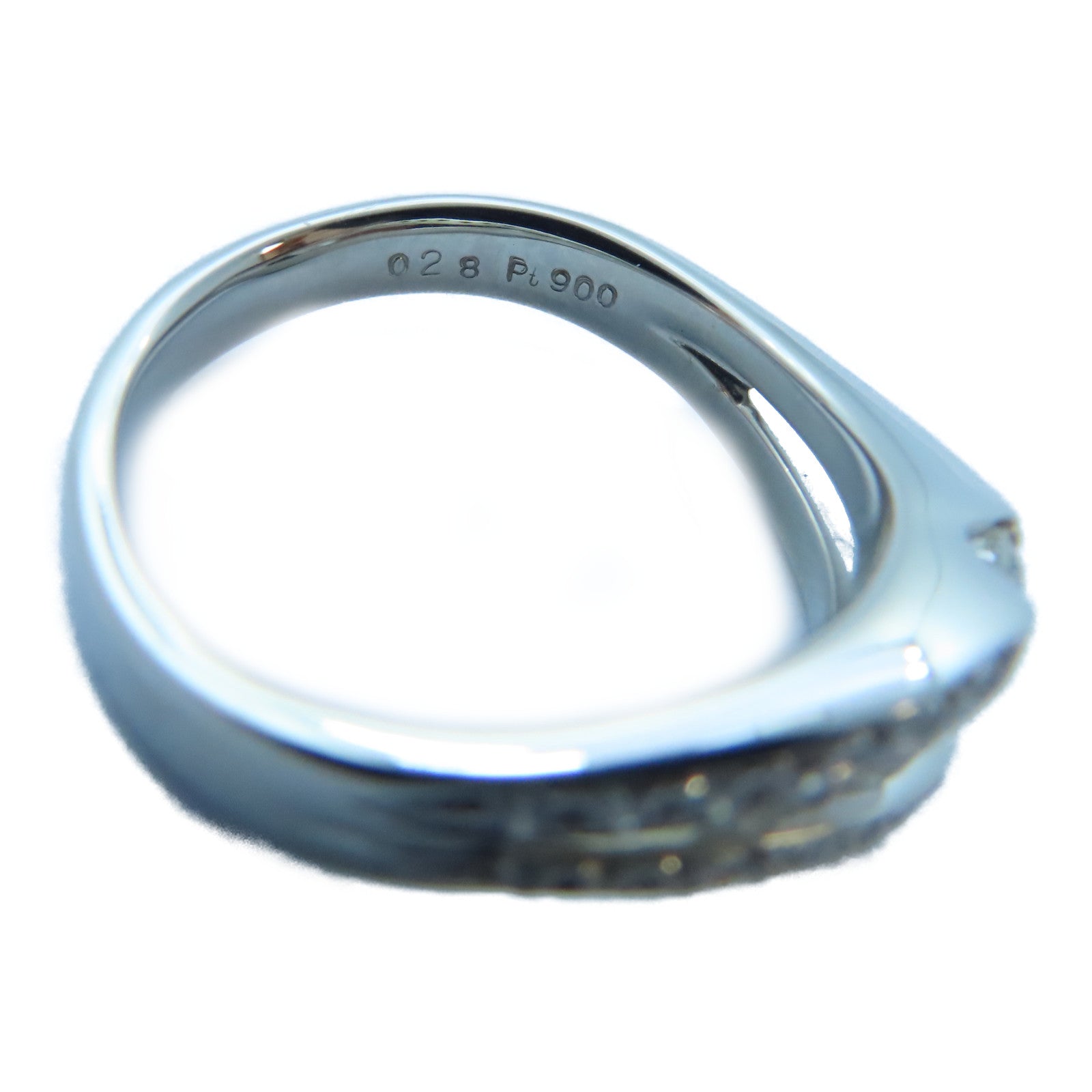 JEWELRY 【激減優惠】PT900白金Diamond Ring 0.365ct/0.28ct鑽石戒指US#6