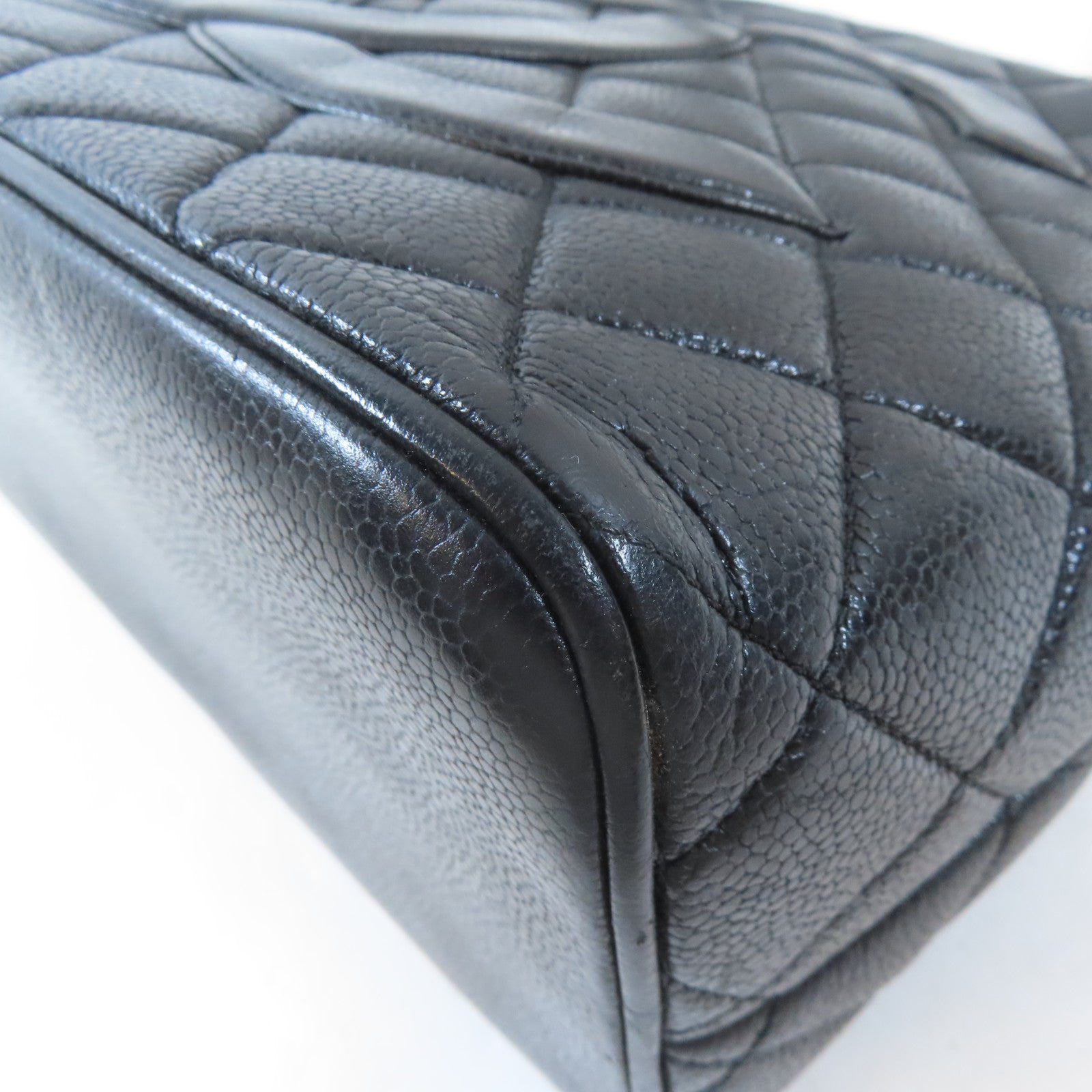CHANEL (PRICE DOWN) Quilted CC Medallion Tote Bag Shoulder Bag Calfskin Leather Black