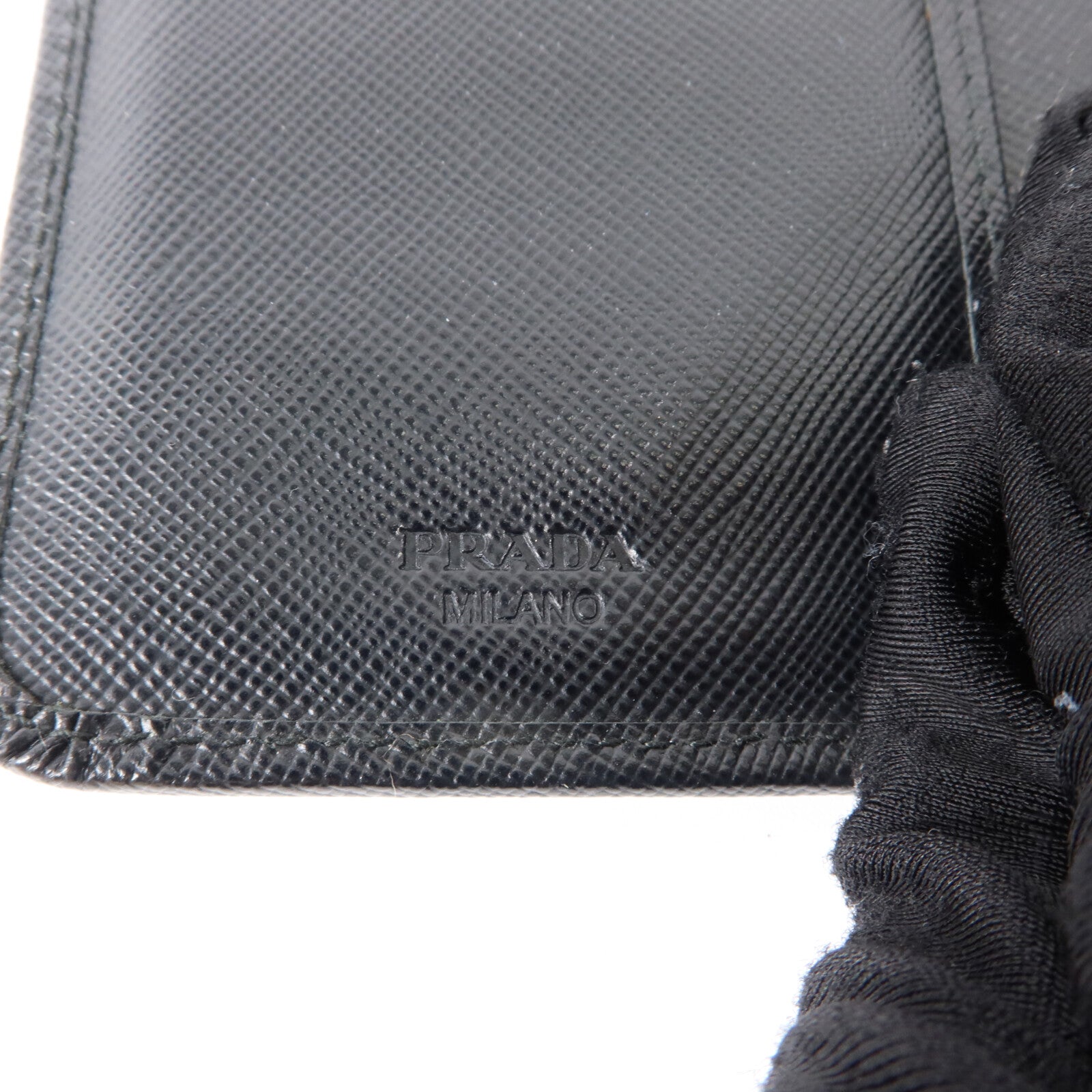 PRADA Saffiano皮革Bifold Wallet錢包
