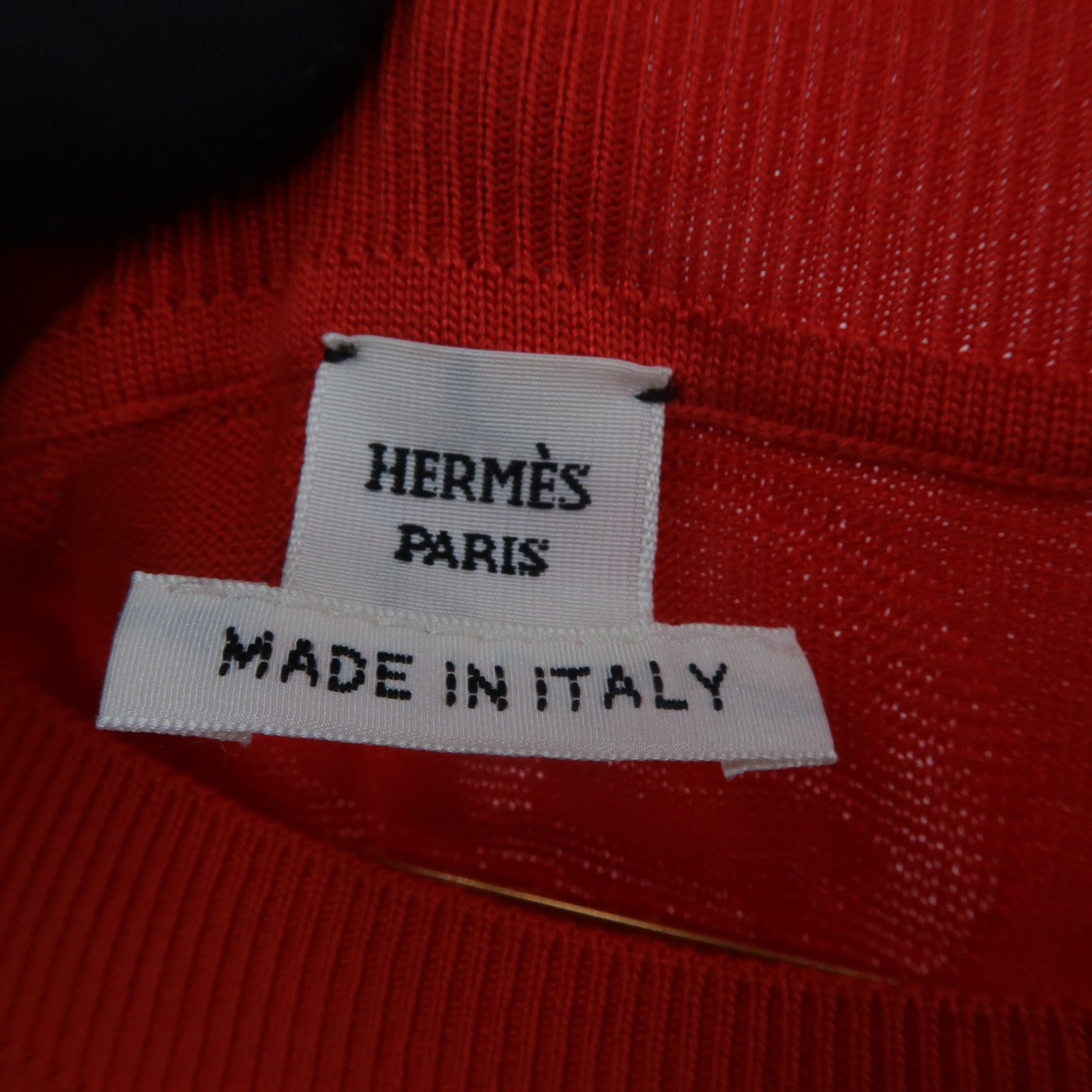 HERMES Silk/Cotton Naoussa Chaine Short Knitwear上衣